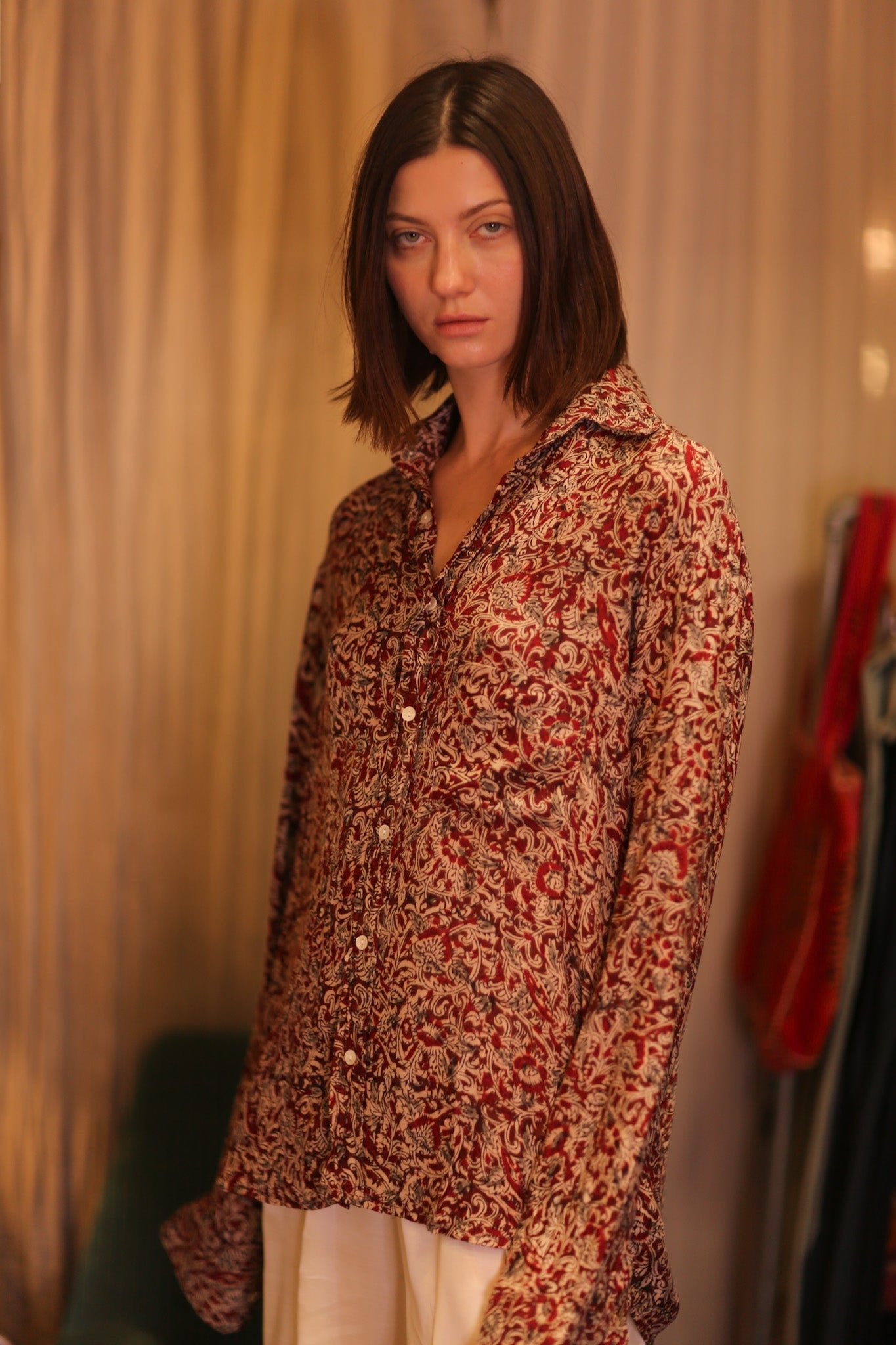SILK BOYFRIEND SHIRT BILLIE SEINPAN - MOMO STUDIO BERLIN - Berlin Concept Store - sustainable & ethical fashion
