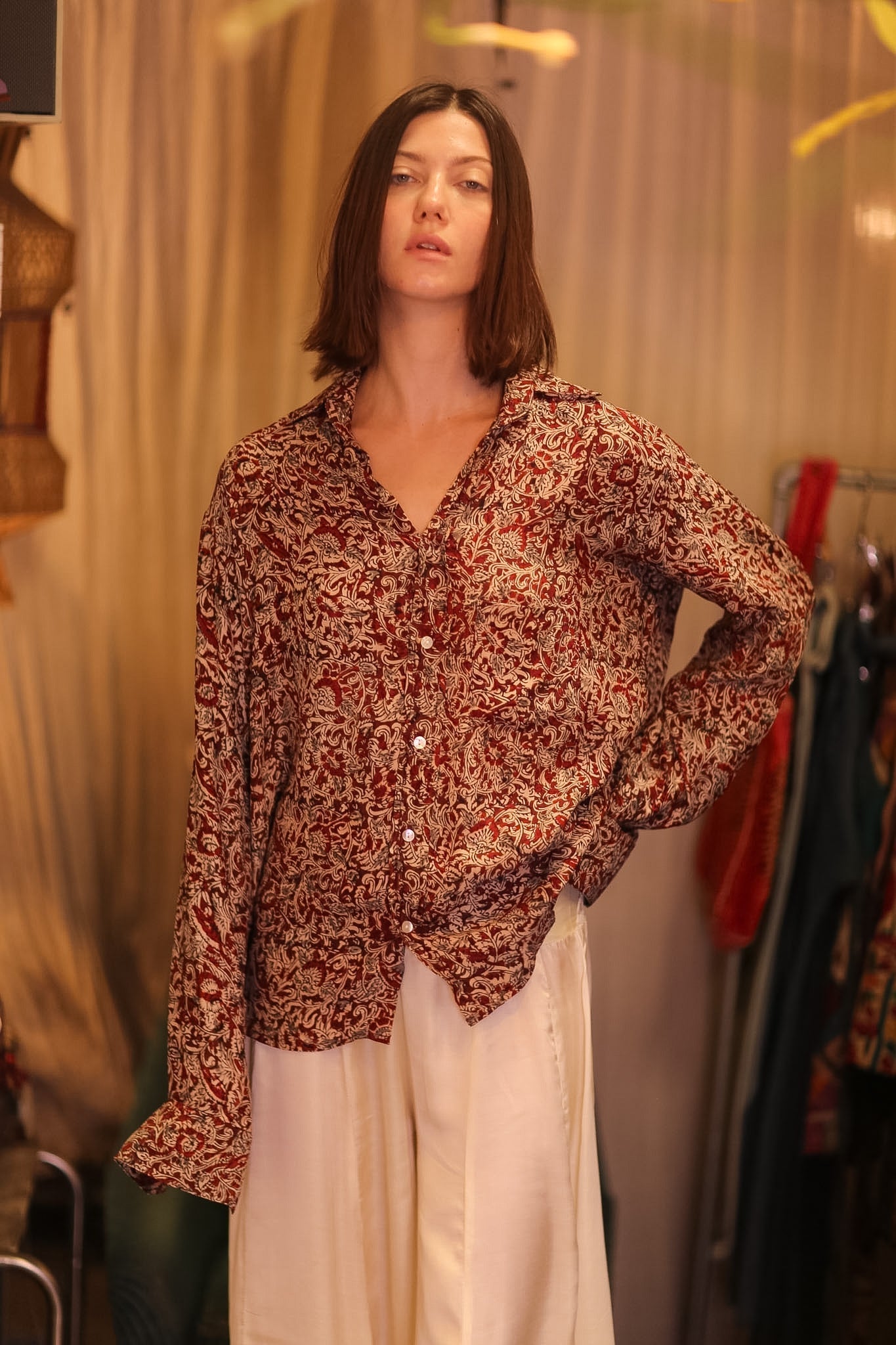 SILK BOYFRIEND SHIRT BILLIE SEINPAN - MOMO STUDIO BERLIN - Berlin Concept Store - sustainable & ethical fashion