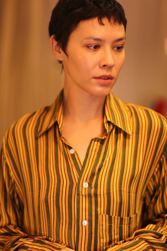 SILK BOYFRIEND SHIRT BILLIE WARSIN - MOMO STUDIO BERLIN - Berlin Concept Store - sustainable & ethical fashion