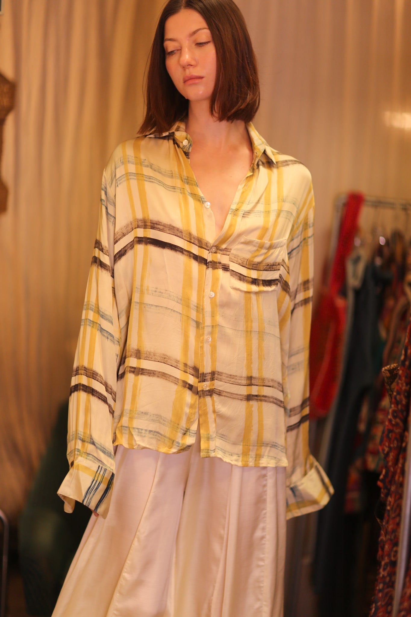 SILK BOYFRIEND SHIRT BILLIE WARY - MOMO STUDIO BERLIN - Berlin Concept Store - sustainable & ethical fashion