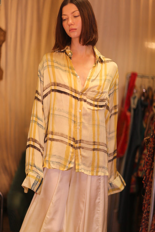 SILK BOYFRIEND SHIRT BILLIE WARY - MOMO STUDIO BERLIN - Berlin Concept Store - sustainable & ethical fashion