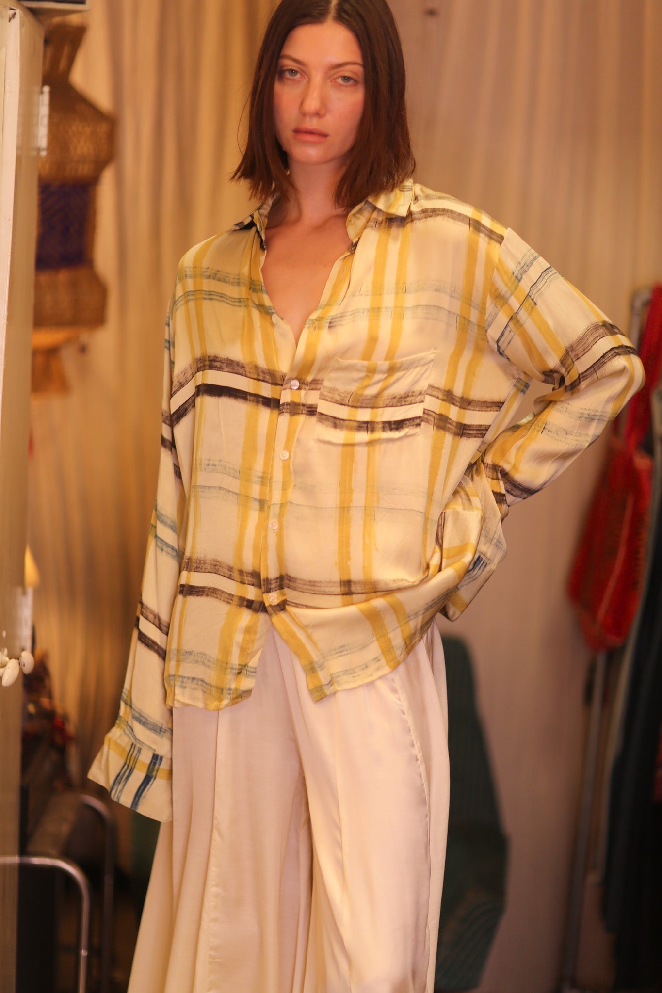 SILK BOYFRIEND SHIRT BILLIE WARY - MOMO STUDIO BERLIN - Berlin Concept Store - sustainable & ethical fashion