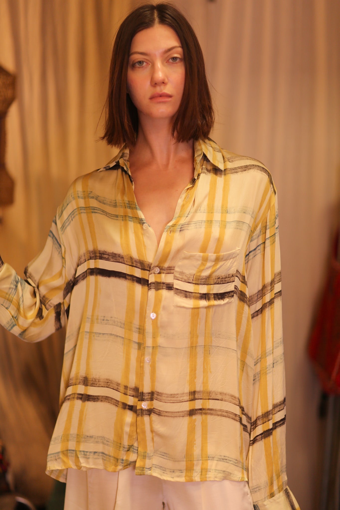 SILK BOYFRIEND SHIRT BILLIE WARY - MOMO STUDIO BERLIN - Berlin Concept Store - sustainable & ethical fashion