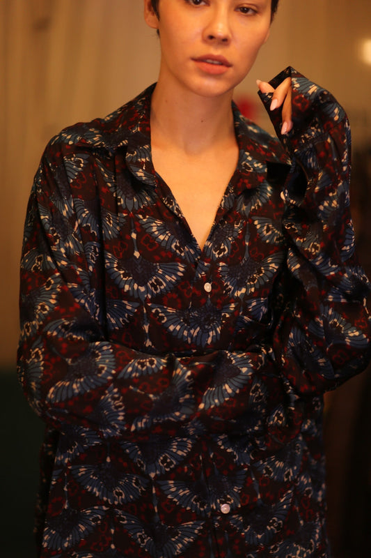 SILK BOYFRIEND SHIRT BILLIE YART - MOMO STUDIO BERLIN - Berlin Concept Store - sustainable & ethical fashion