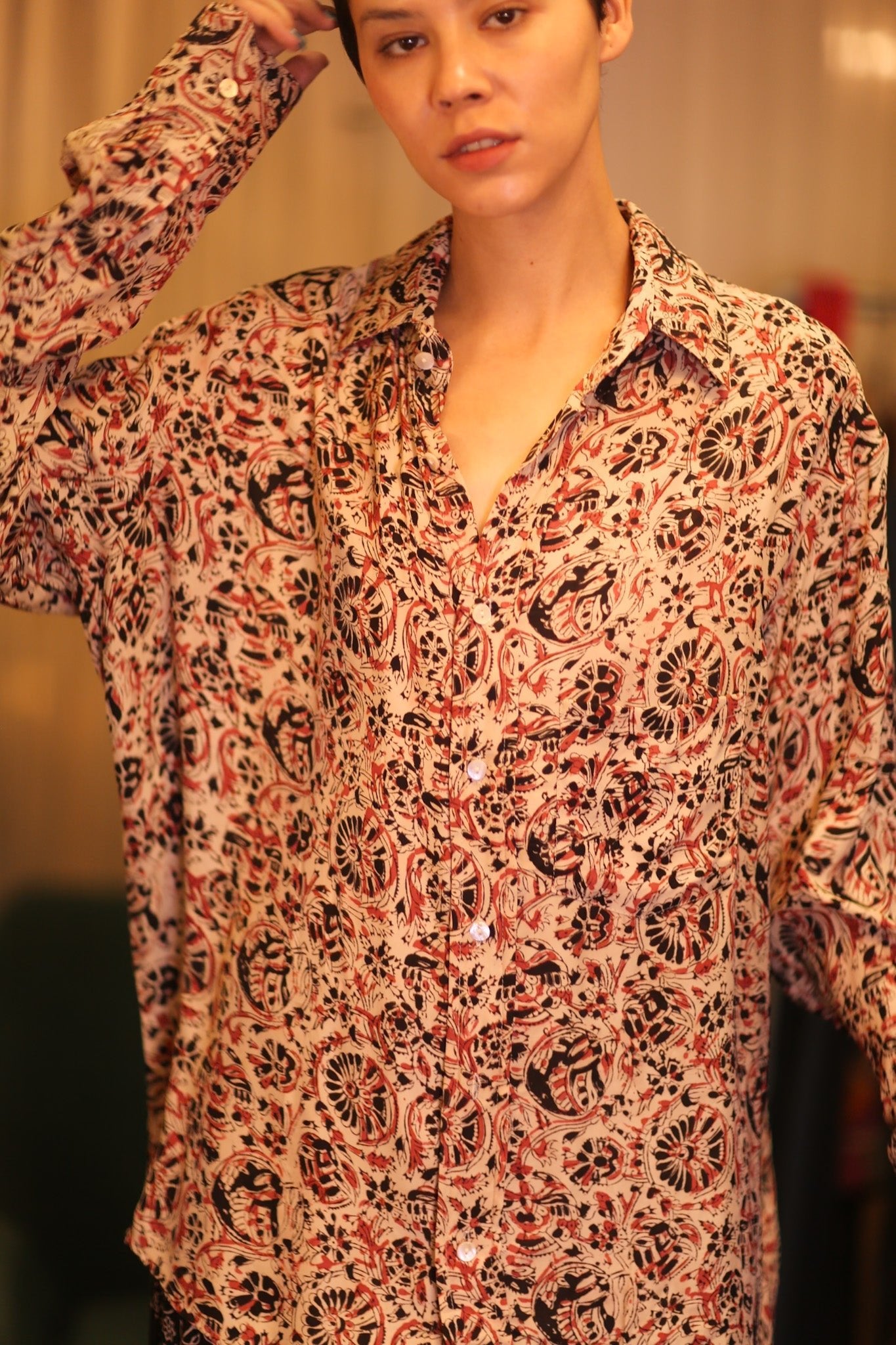 SILK BOYFRIEND SHIRT BILLIE YITLONE - MOMO STUDIO BERLIN - Berlin Concept Store - sustainable & ethical fashion