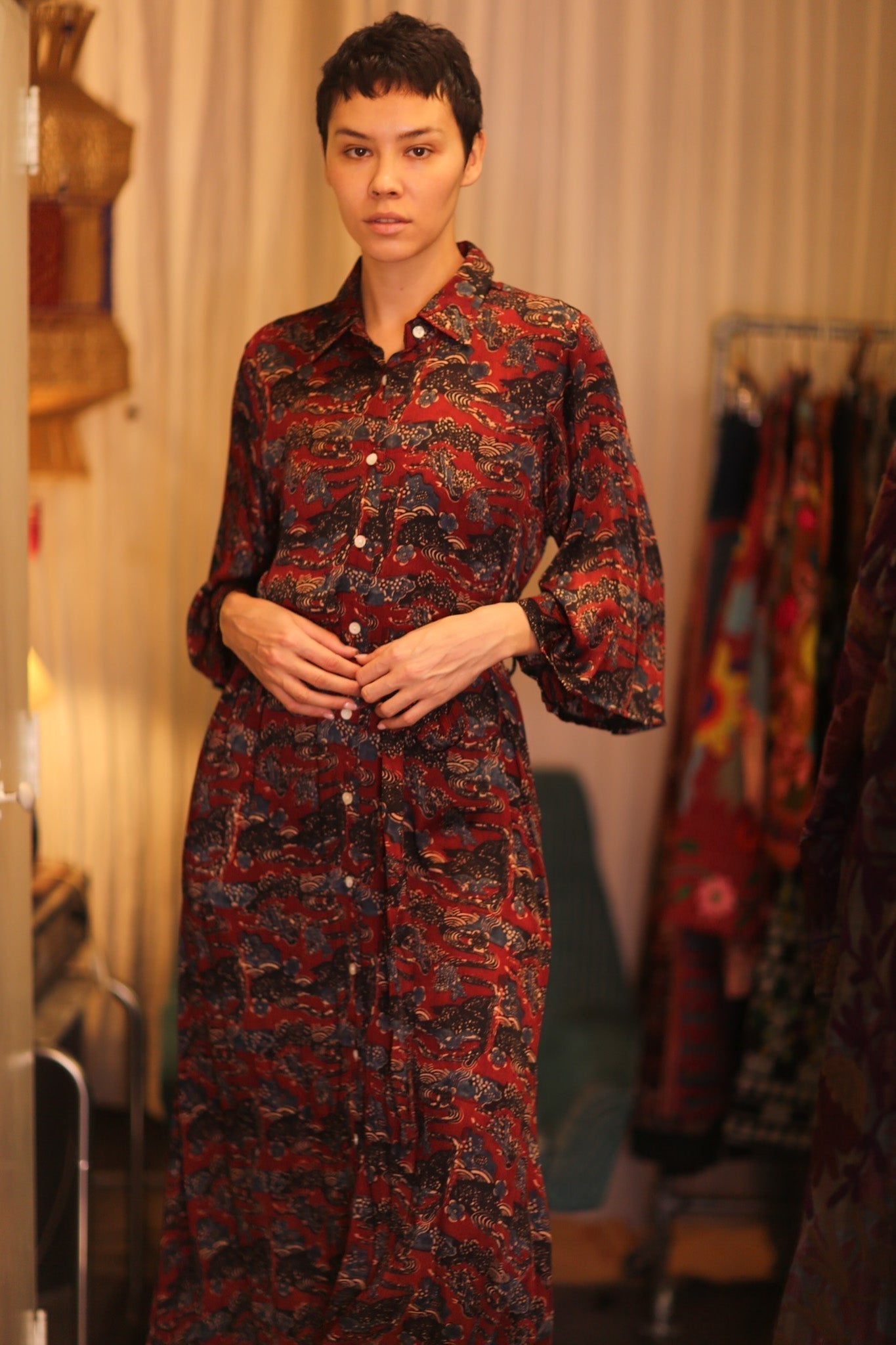 SILK BUTTON DOWN DRESS RUTH JADE - MOMO STUDIO BERLIN - Berlin Concept Store - sustainable & ethical fashion