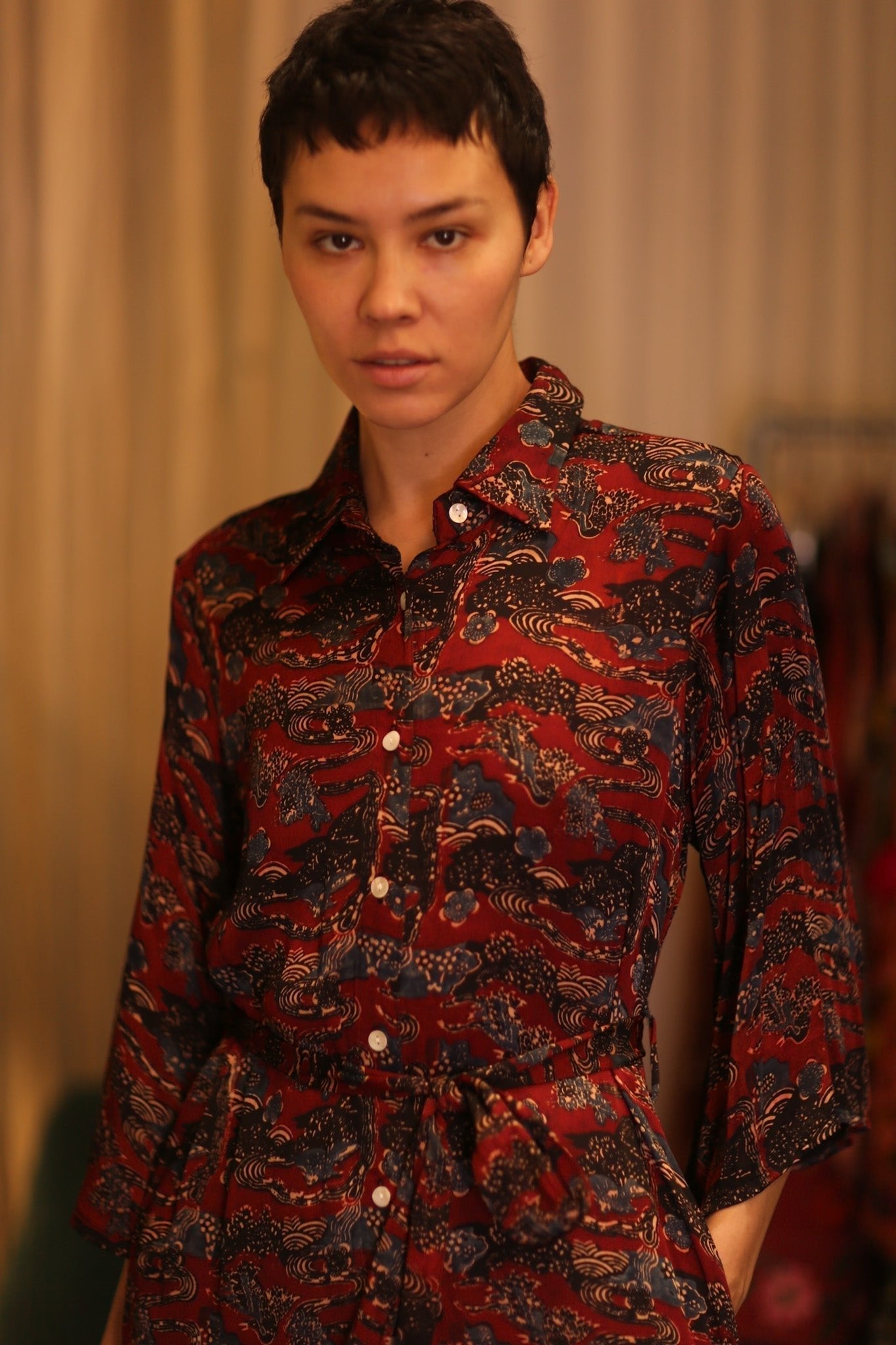 SILK BUTTON DOWN DRESS RUTH JADE - MOMO STUDIO BERLIN - Berlin Concept Store - sustainable & ethical fashion