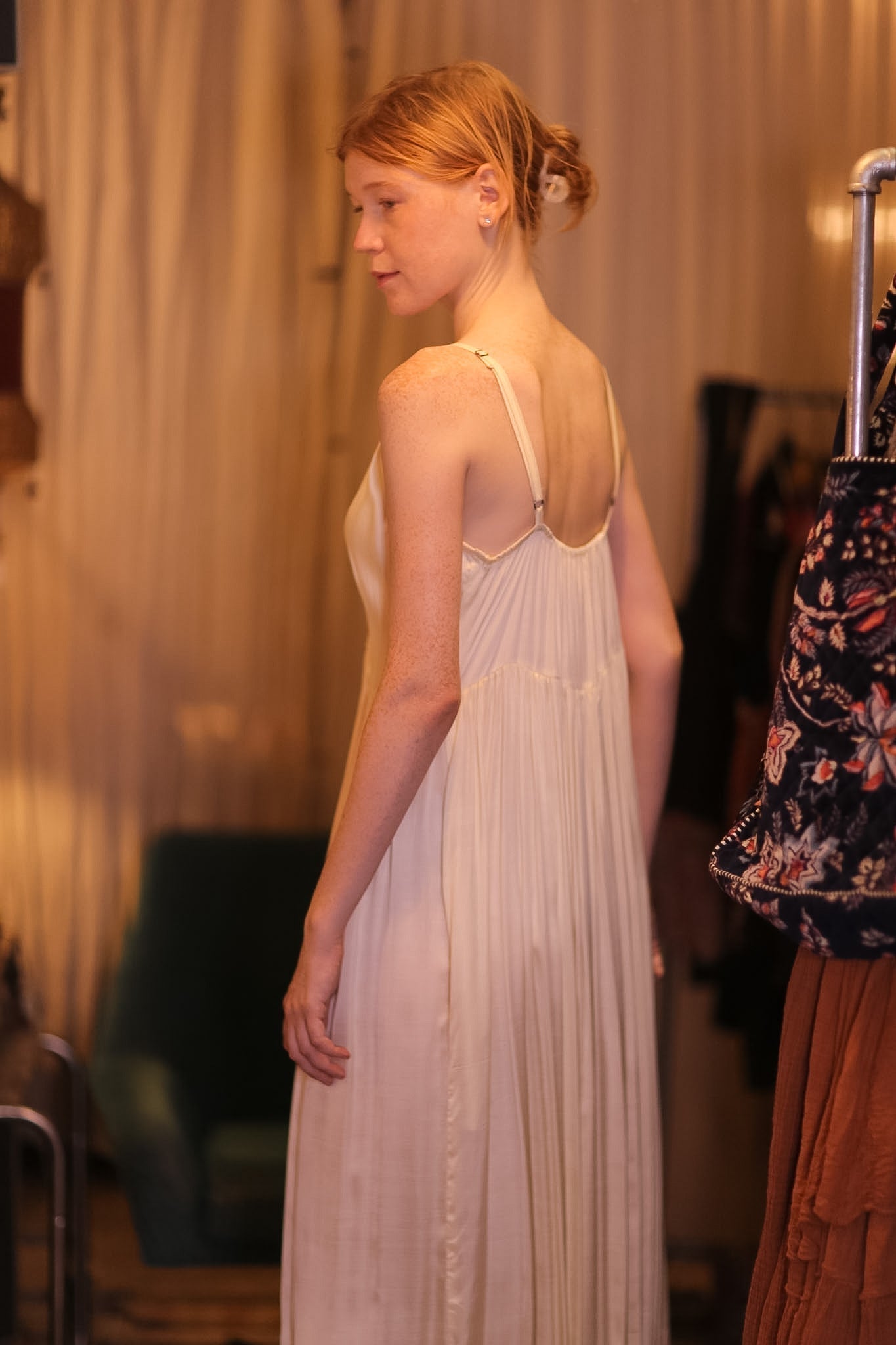 SILK DRESS LILY CREAM SOLID - MOMO STUDIO BERLIN - Berlin Concept Store - sustainable & ethical fashion