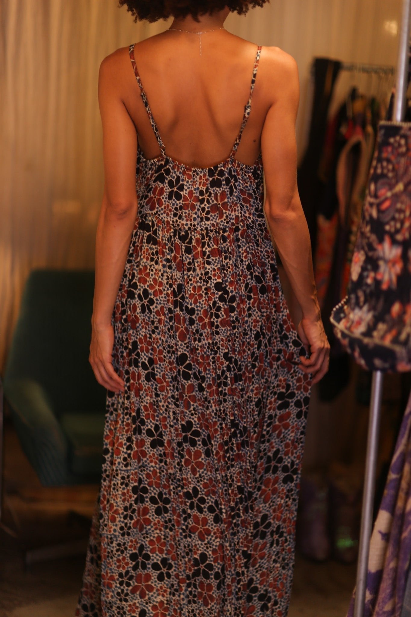 SILK DRESS LILY FRANGIPANI - MOMO STUDIO BERLIN - Berlin Concept Store - sustainable & ethical fashion