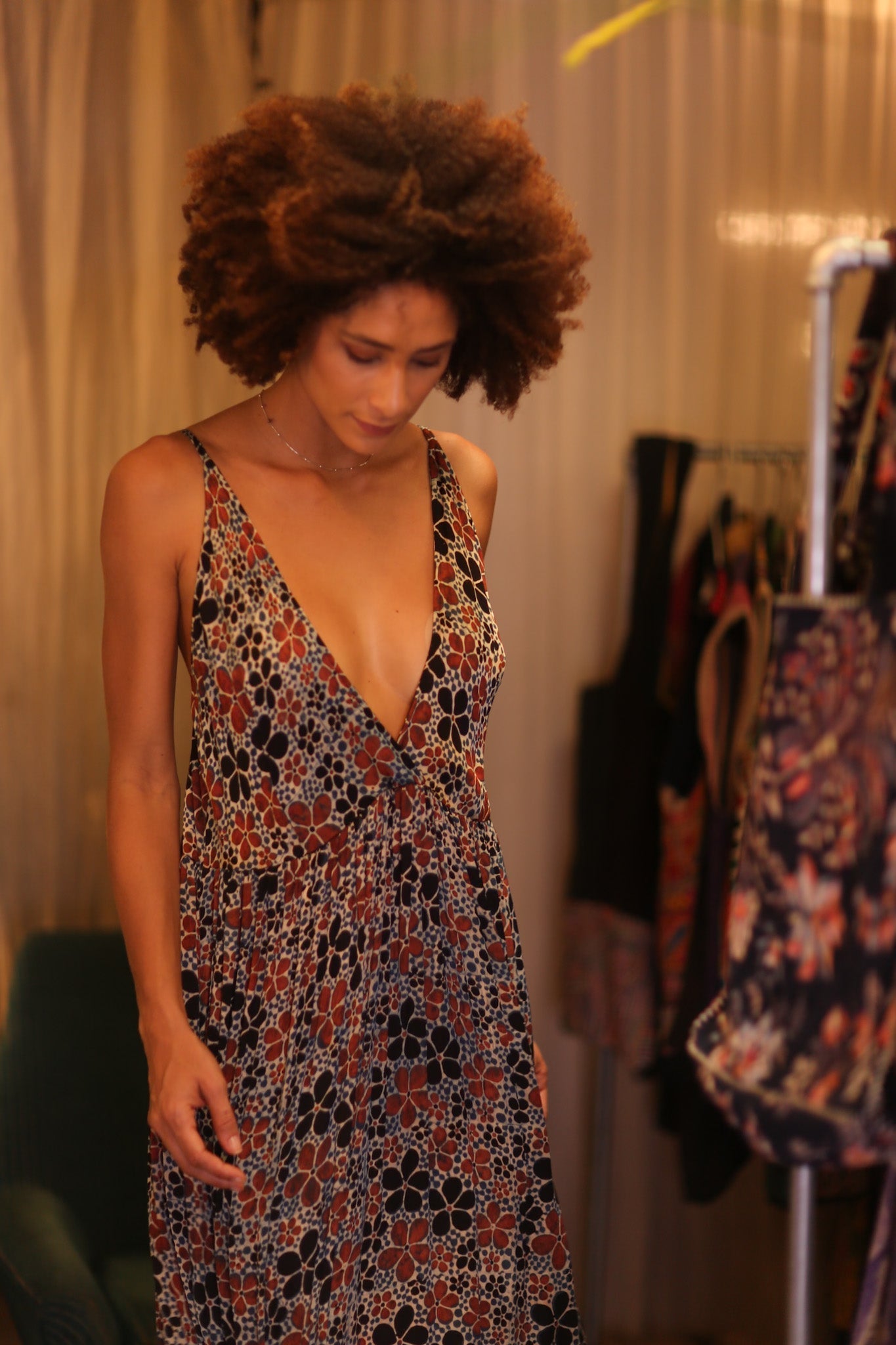 SILK DRESS LILY FRANGIPANI - MOMO STUDIO BERLIN - Berlin Concept Store - sustainable & ethical fashion