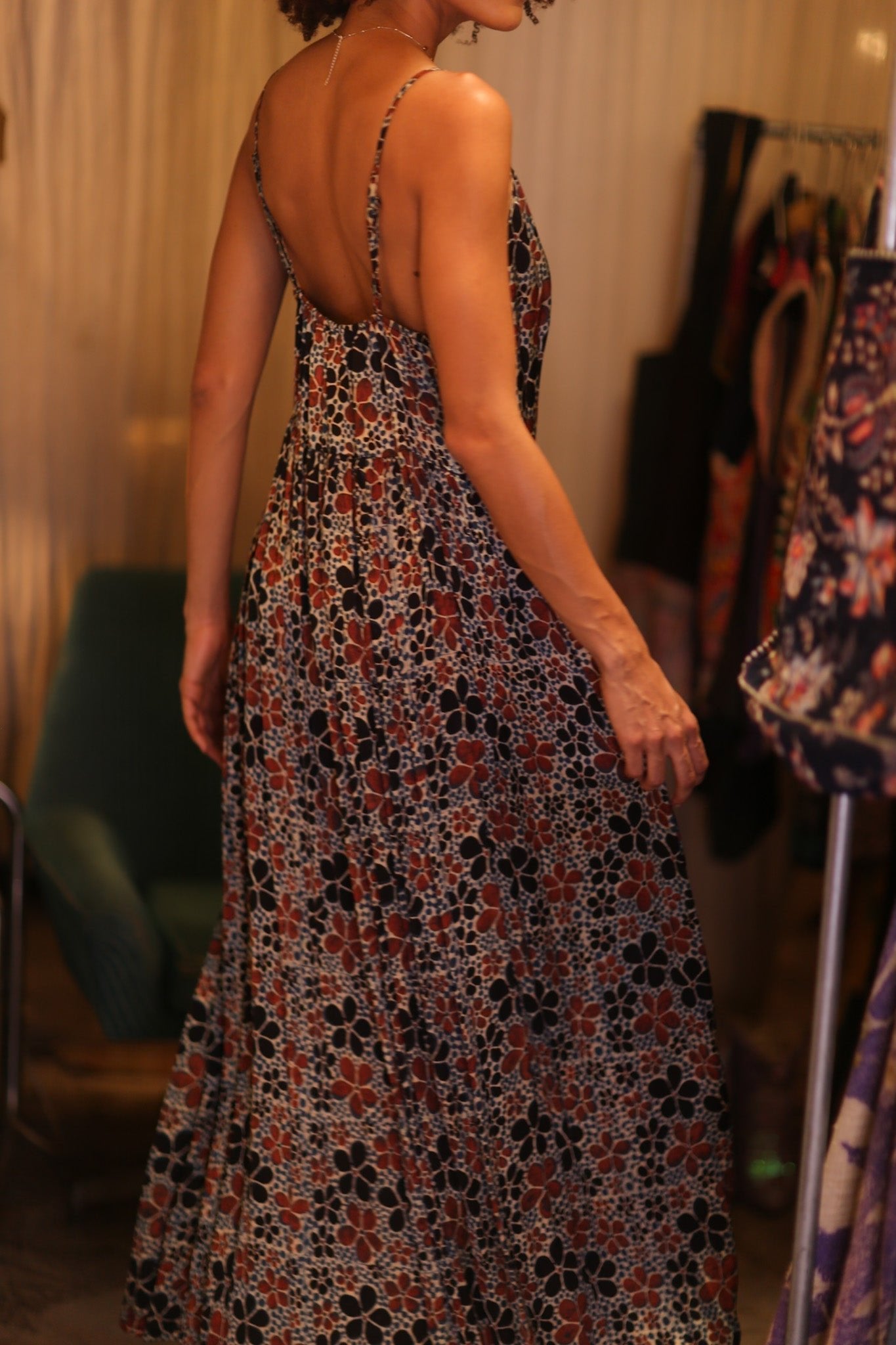 SILK DRESS LILY FRANGIPANI - MOMO STUDIO BERLIN - Berlin Concept Store - sustainable & ethical fashion