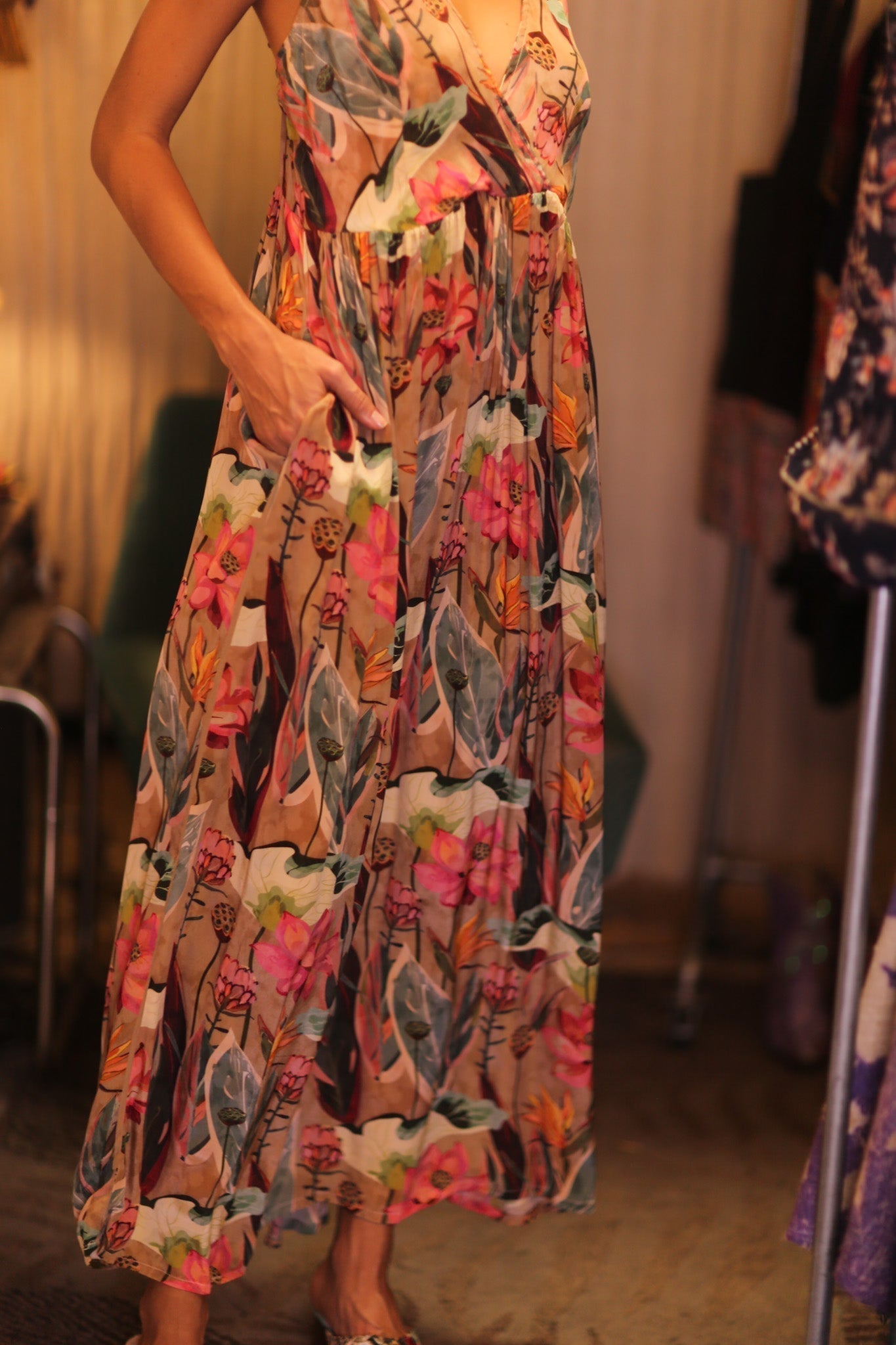 SILK DRESS LILY LOTUS - MOMO STUDIO BERLIN - Berlin Concept Store - sustainable & ethical fashion