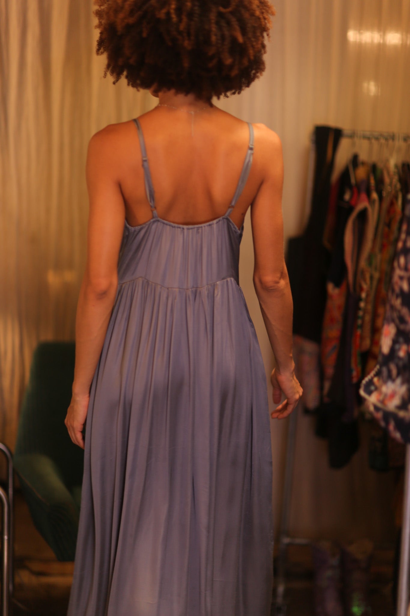 SILK DRESS LILY MONOCHROME - MOMO STUDIO BERLIN - Berlin Concept Store - sustainable & ethical fashion