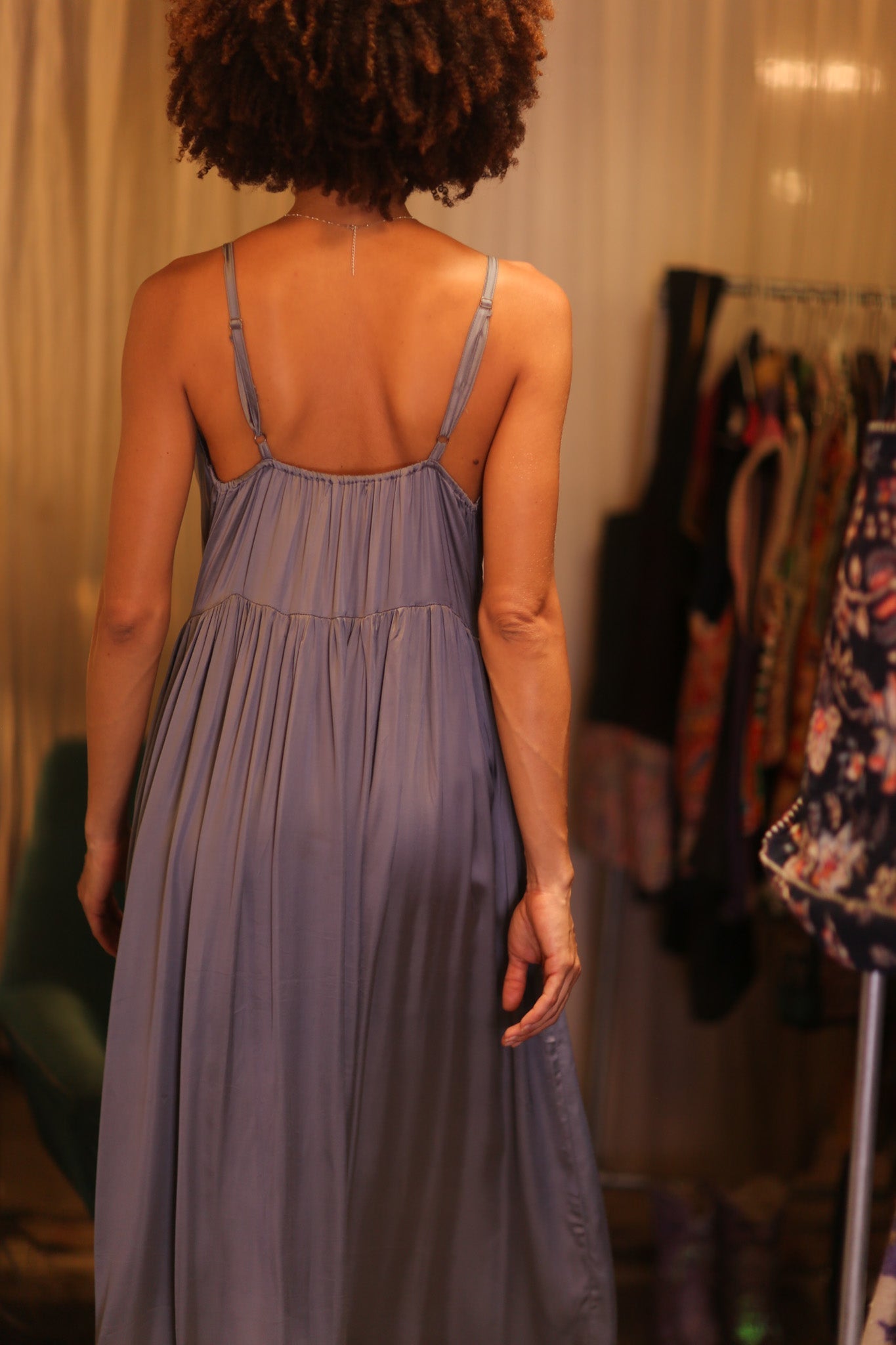 SILK DRESS LILY MONOCHROME - MOMO STUDIO BERLIN - Berlin Concept Store - sustainable & ethical fashion