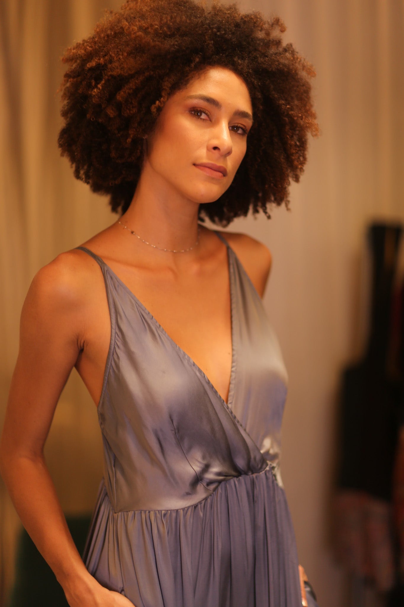 SILK DRESS LILY MONOCHROME - MOMO STUDIO BERLIN - Berlin Concept Store - sustainable & ethical fashion