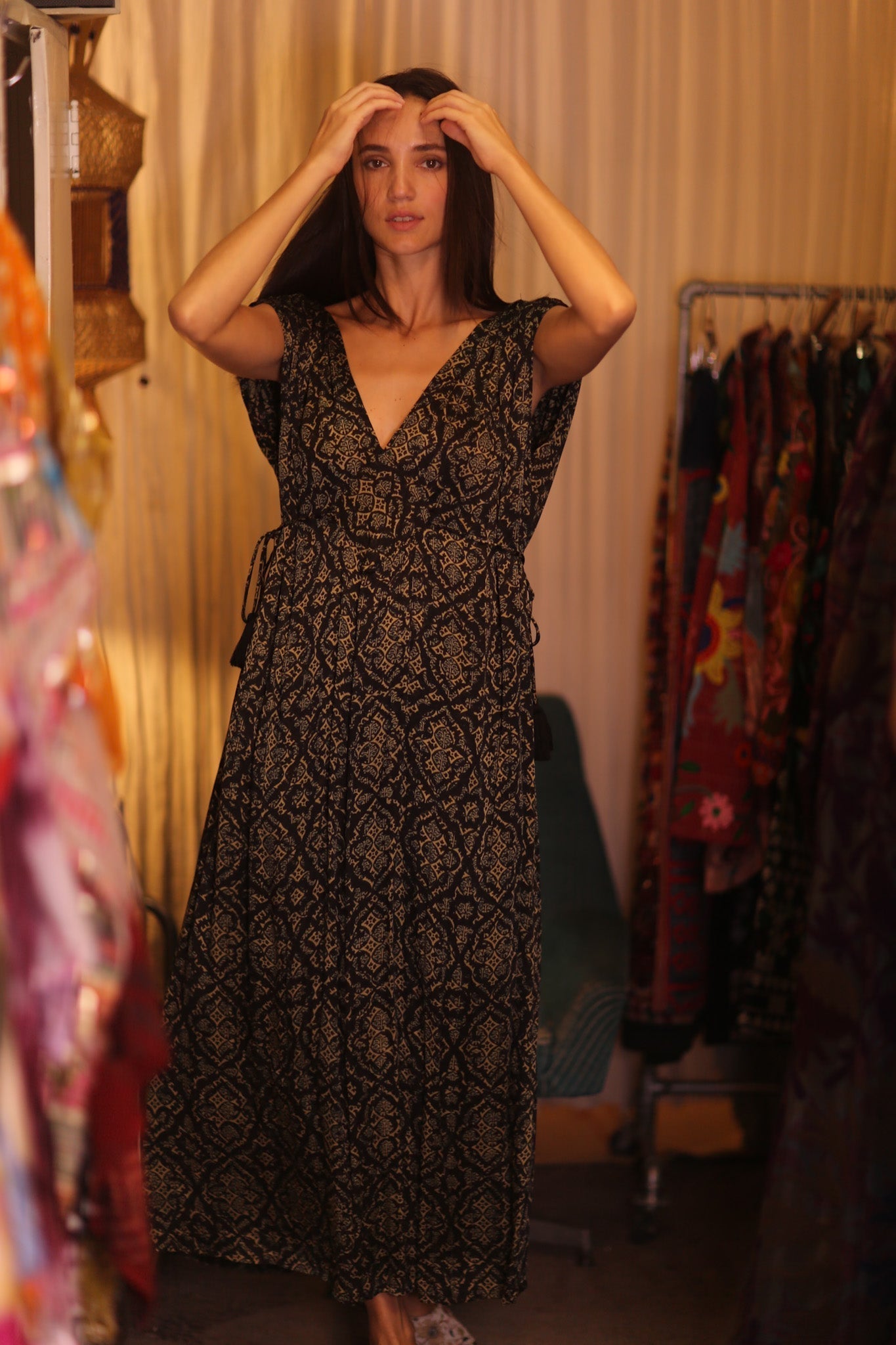 SILK DRESS VICTORIA BROWNY - MOMO STUDIO BERLIN - Berlin Concept Store - sustainable & ethical fashion