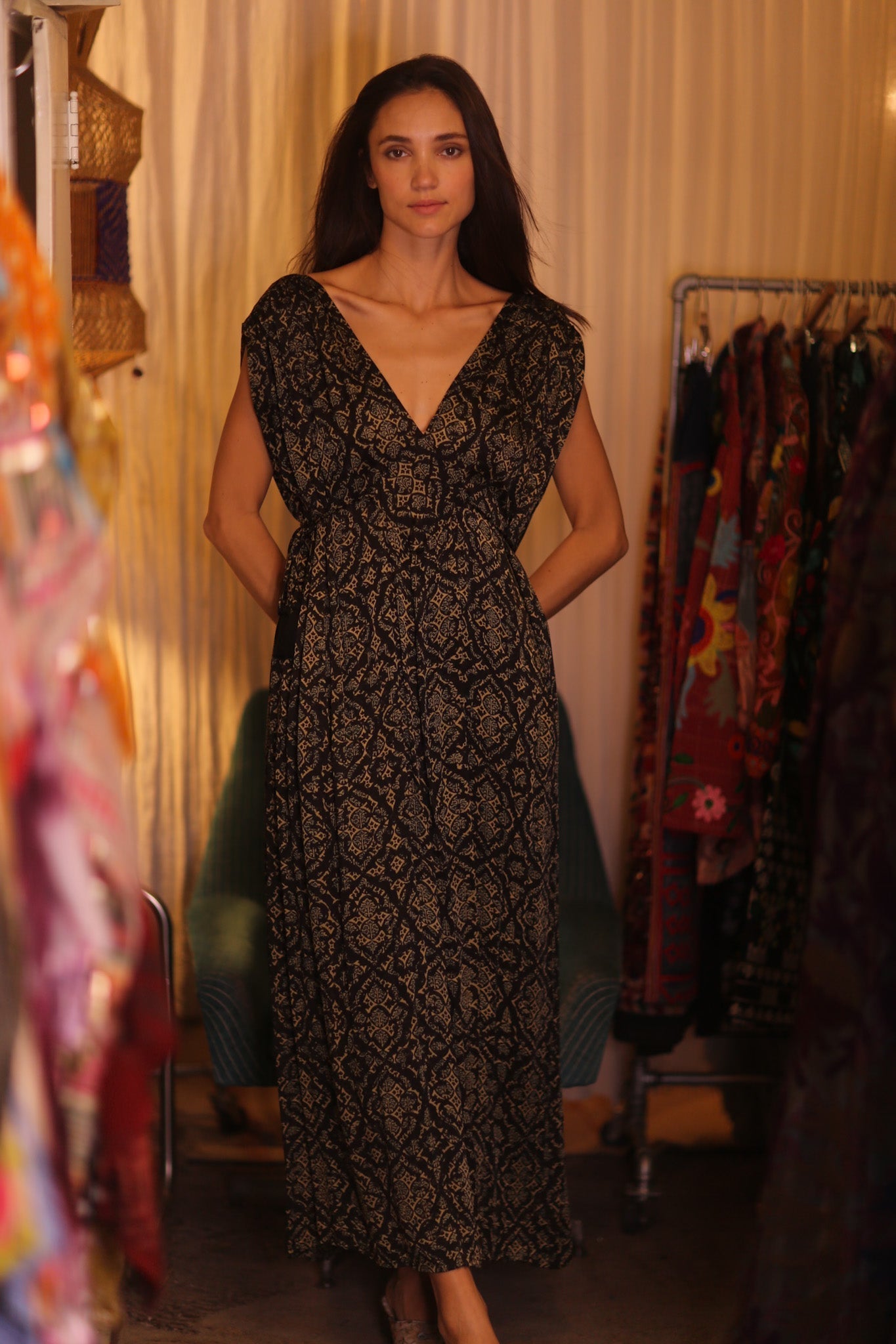 SILK DRESS VICTORIA BROWNY - MOMO STUDIO BERLIN - Berlin Concept Store - sustainable & ethical fashion