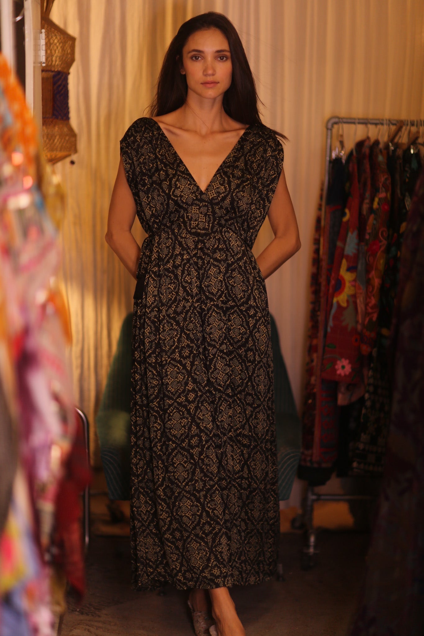 SILK DRESS VICTORIA BROWNY - MOMO STUDIO BERLIN - Berlin Concept Store - sustainable & ethical fashion