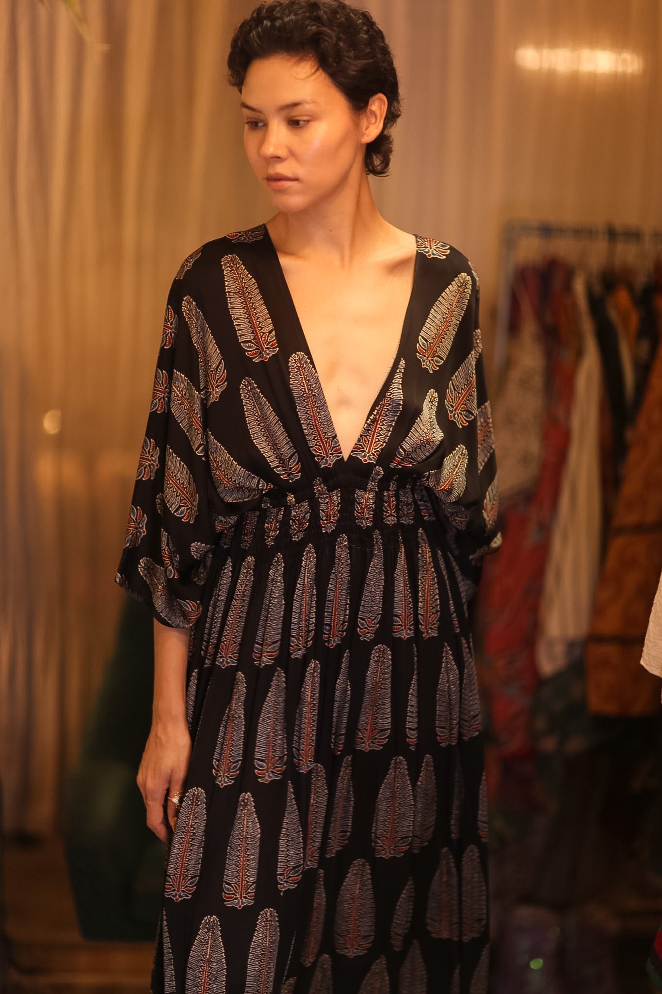 SILK DRESS ZURI DIN - MOMO STUDIO BERLIN - Berlin Concept Store - sustainable & ethical fashion