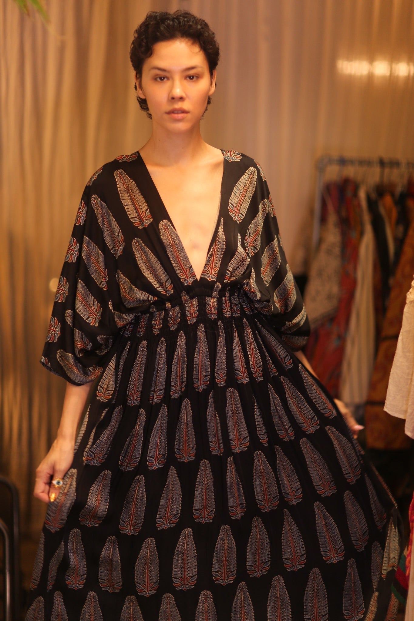 SILK DRESS ZURI DIN - MOMO STUDIO BERLIN - Berlin Concept Store - sustainable & ethical fashion
