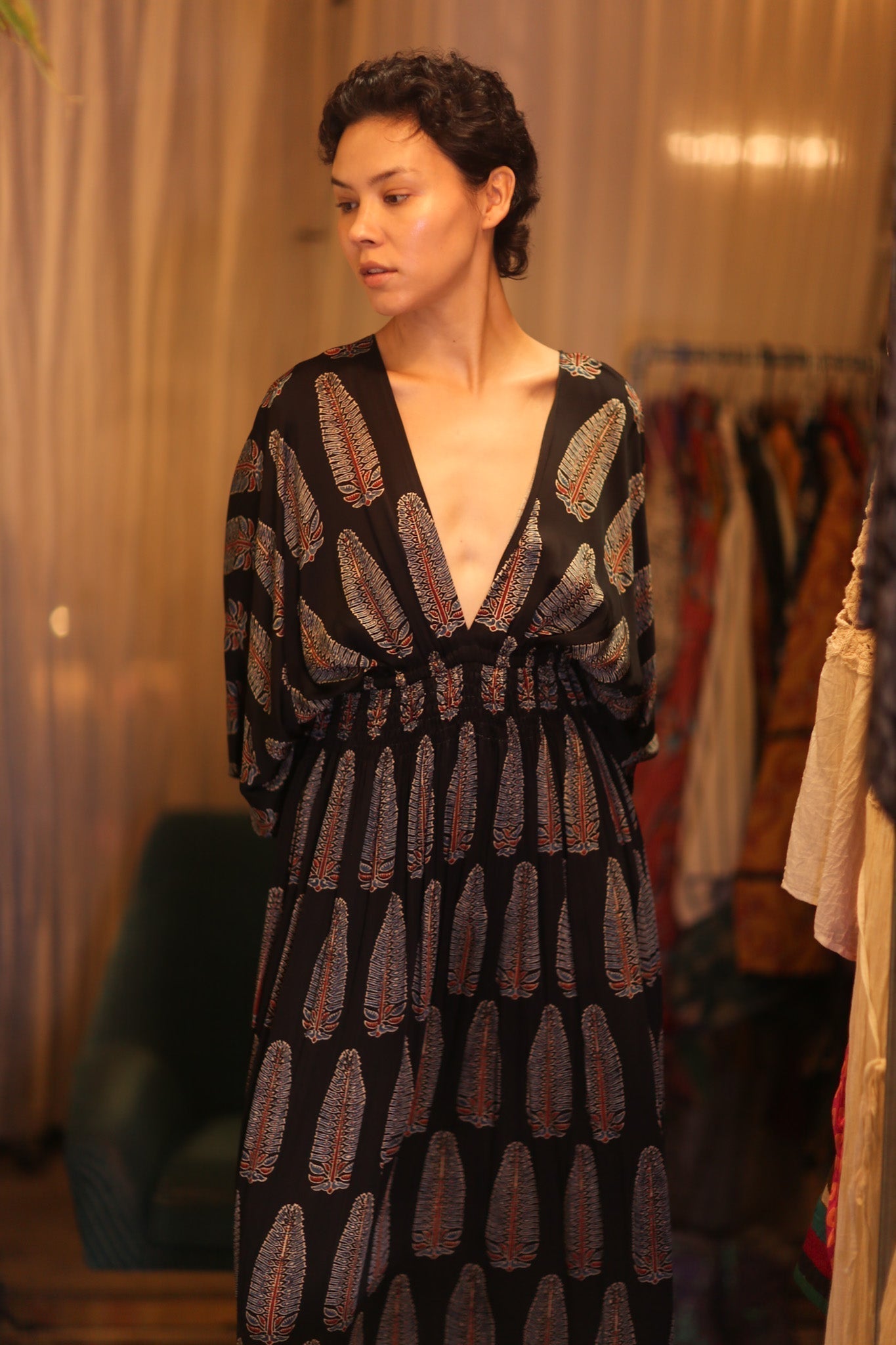 SILK DRESS ZURI DIN - MOMO STUDIO BERLIN - Berlin Concept Store - sustainable & ethical fashion