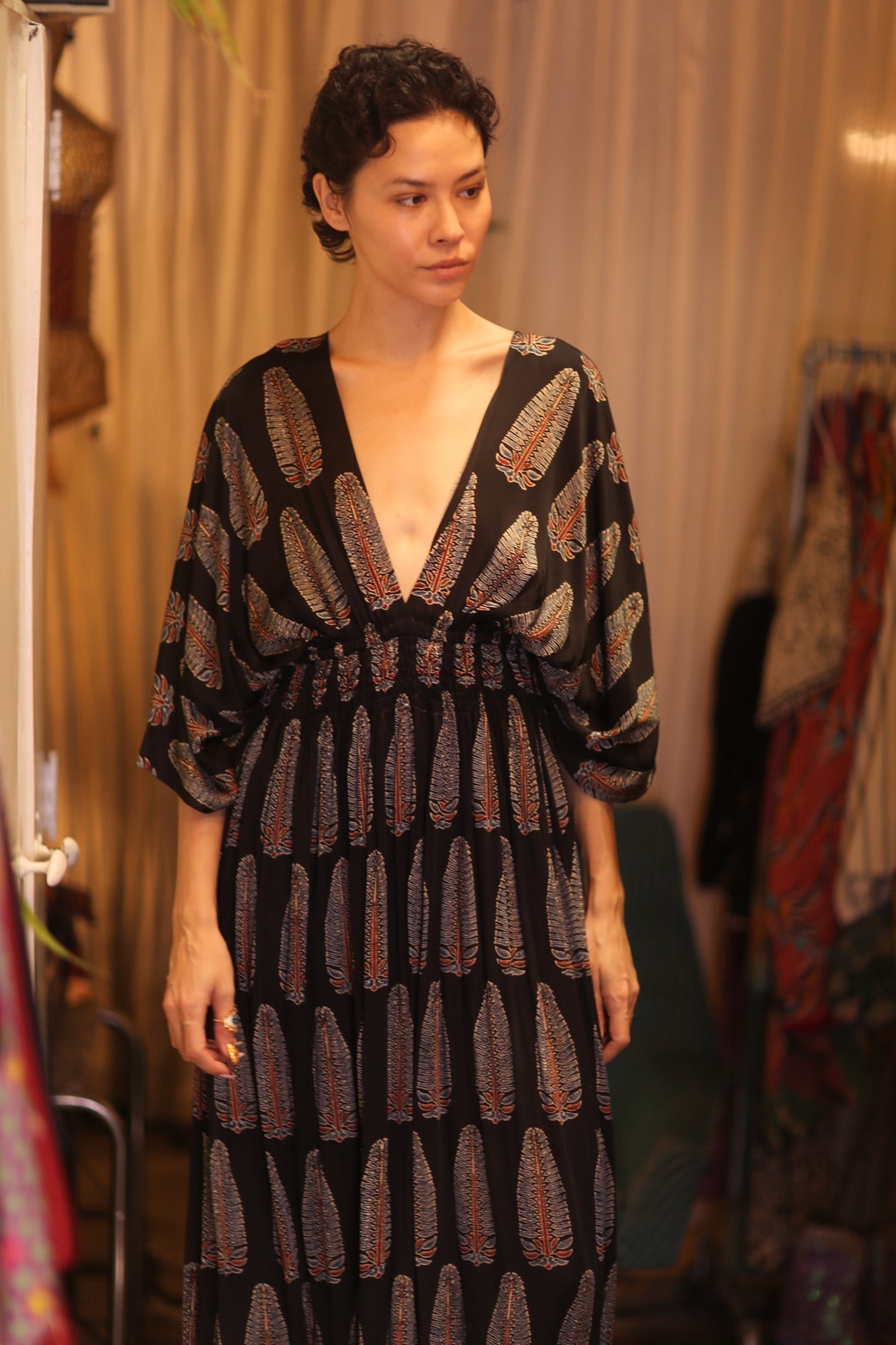 SILK DRESS ZURI DIN - MOMO STUDIO BERLIN - Berlin Concept Store - sustainable & ethical fashion