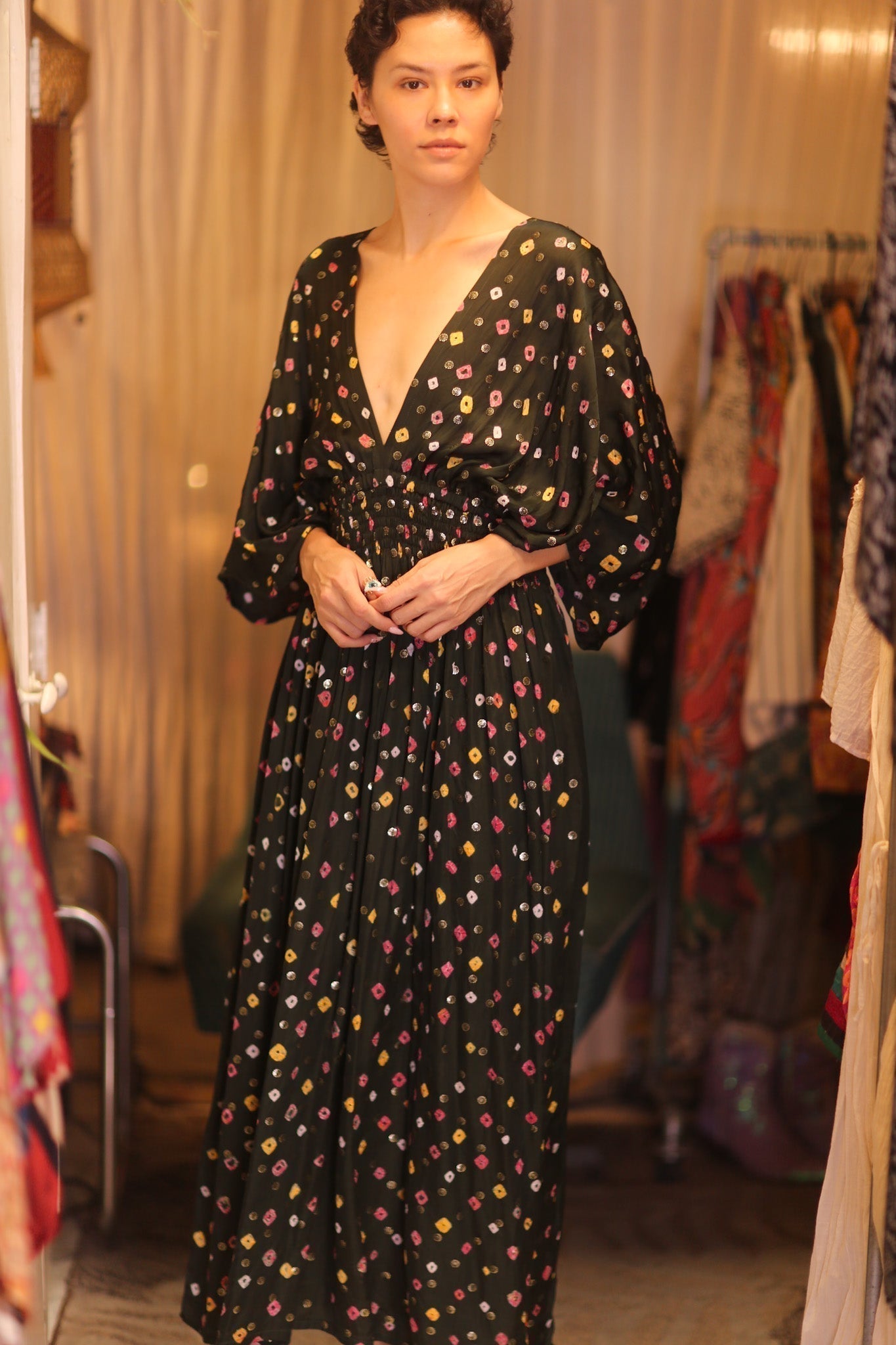 SILK DRESS ZURI NAVIS - MOMO STUDIO BERLIN - Berlin Concept Store - sustainable & ethical fashion