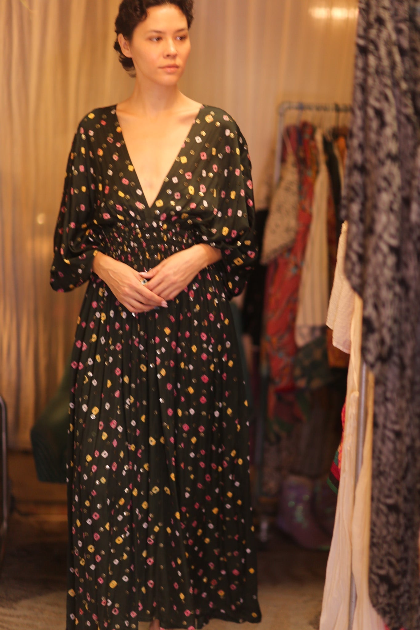 SILK DRESS ZURI NAVIS - MOMO STUDIO BERLIN - Berlin Concept Store - sustainable & ethical fashion