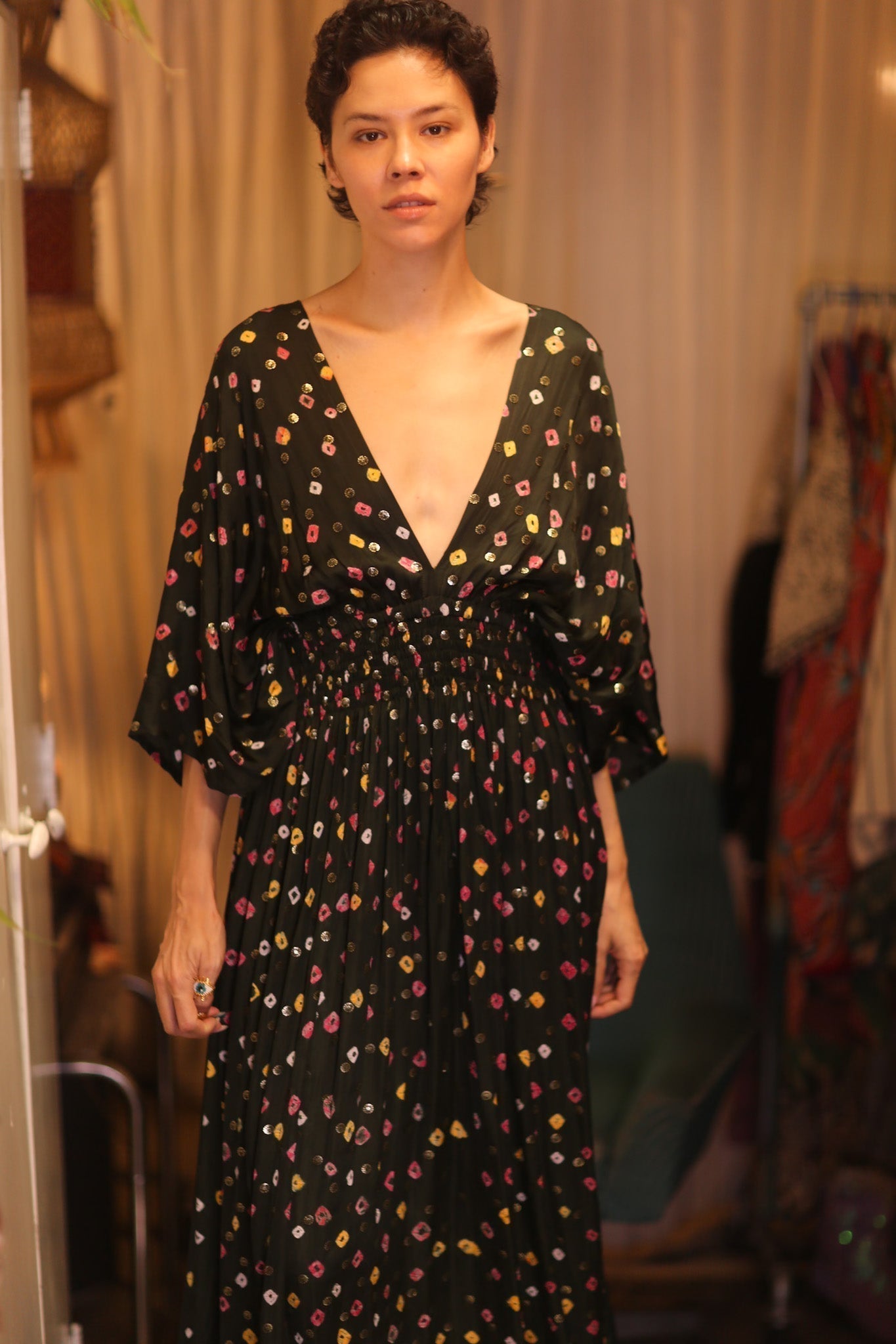 SILK DRESS ZURI NAVIS - MOMO STUDIO BERLIN - Berlin Concept Store - sustainable & ethical fashion