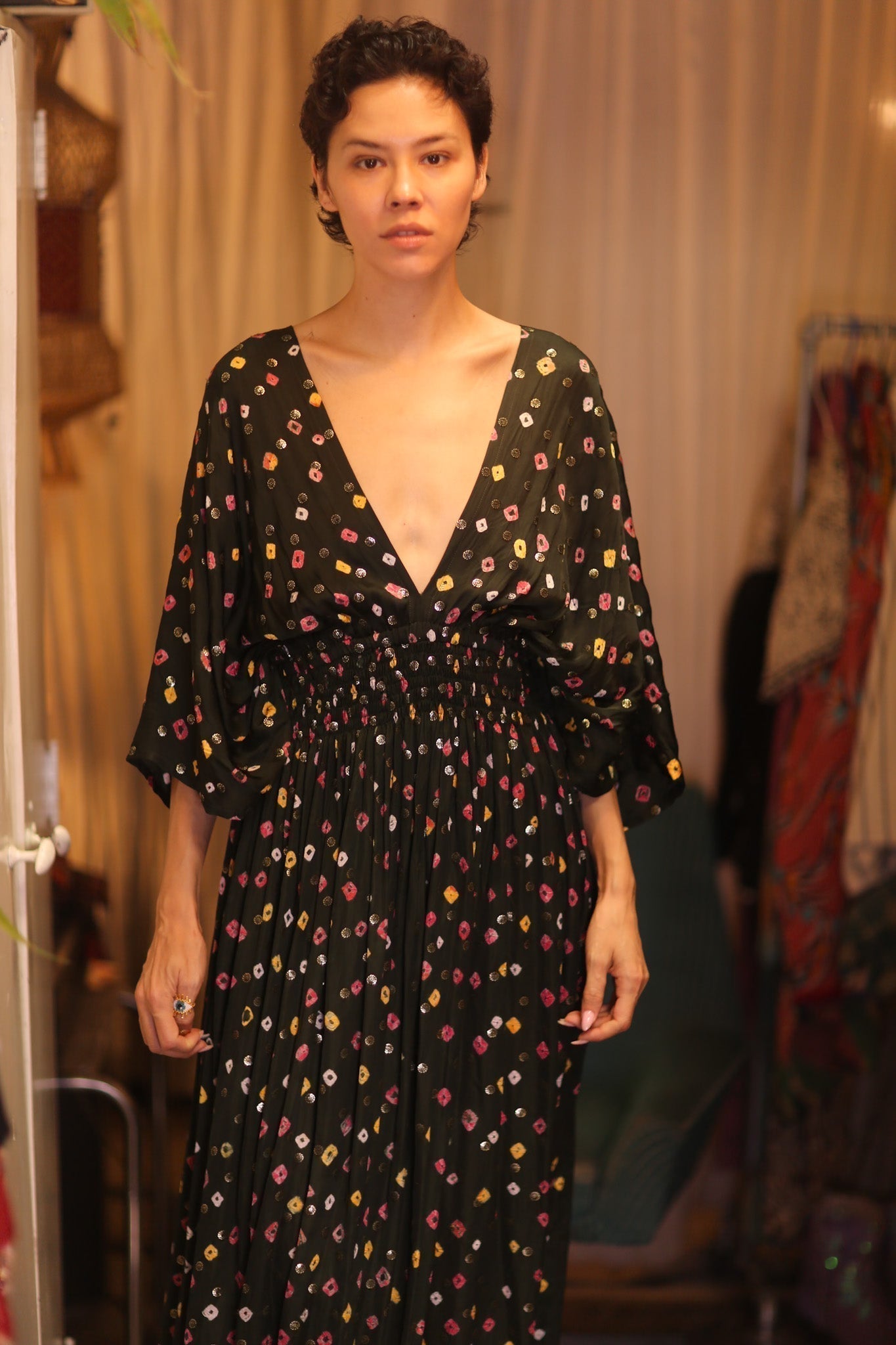 SILK DRESS ZURI NAVIS - MOMO STUDIO BERLIN - Berlin Concept Store - sustainable & ethical fashion