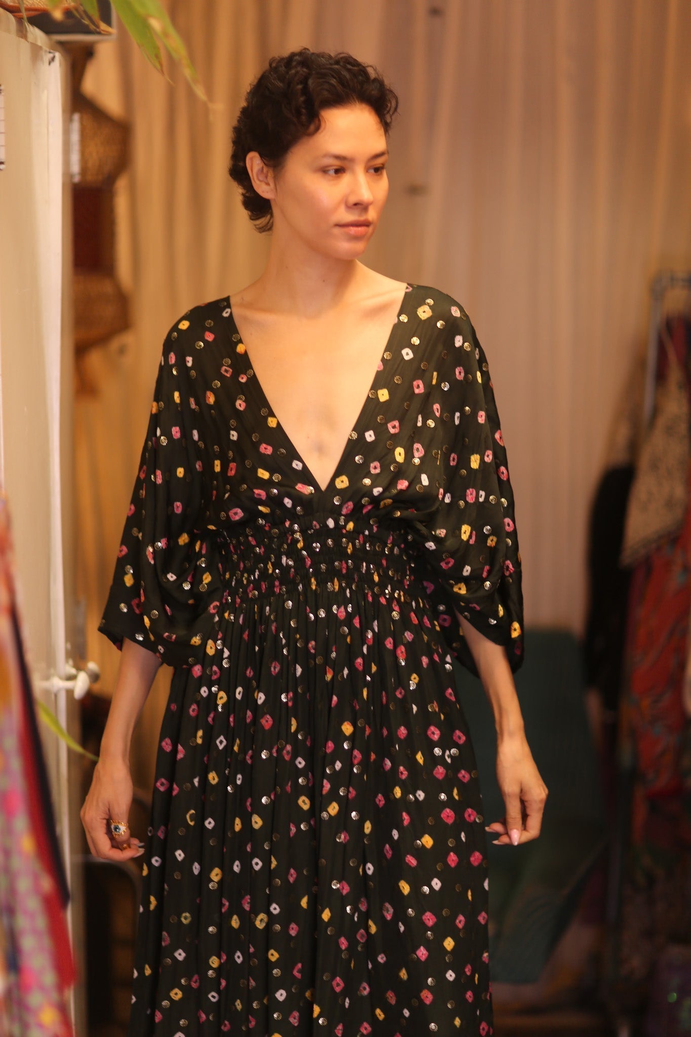 SILK DRESS ZURI NAVIS - MOMO STUDIO BERLIN - Berlin Concept Store - sustainable & ethical fashion