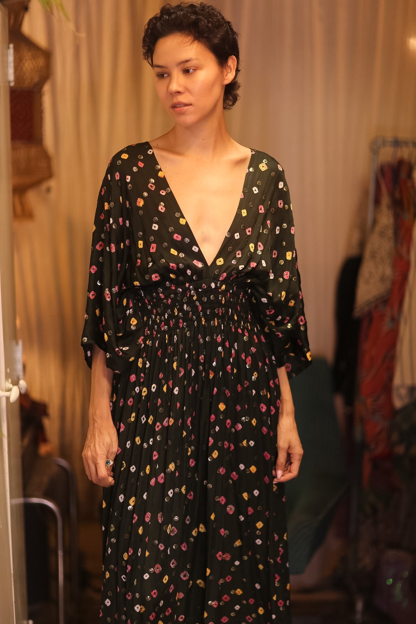 SILK DRESS ZURI NAVIS - MOMO STUDIO BERLIN - Berlin Concept Store - sustainable & ethical fashion