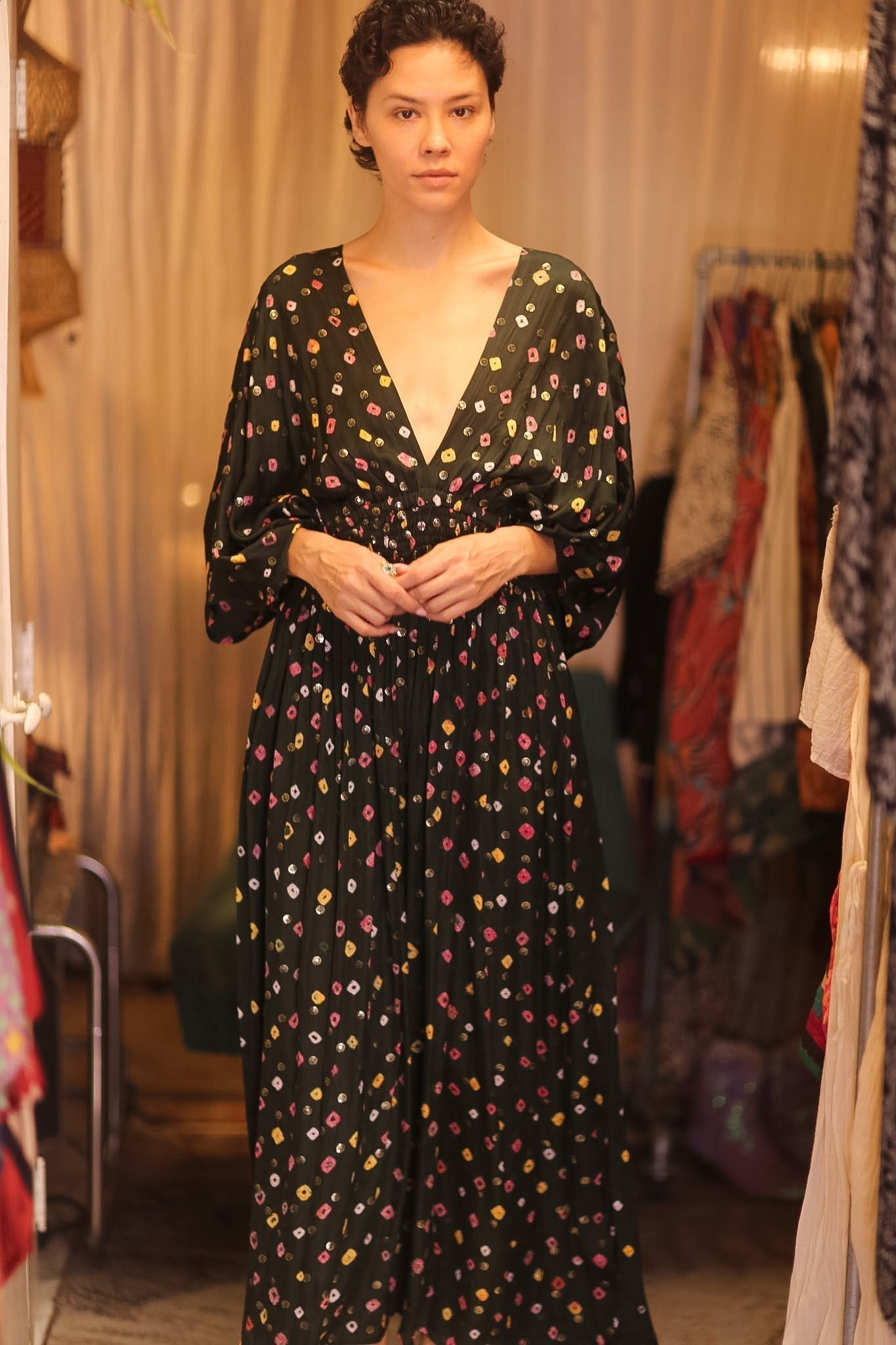 SILK DRESS ZURI NAVIS - MOMO STUDIO BERLIN - Berlin Concept Store - sustainable & ethical fashion