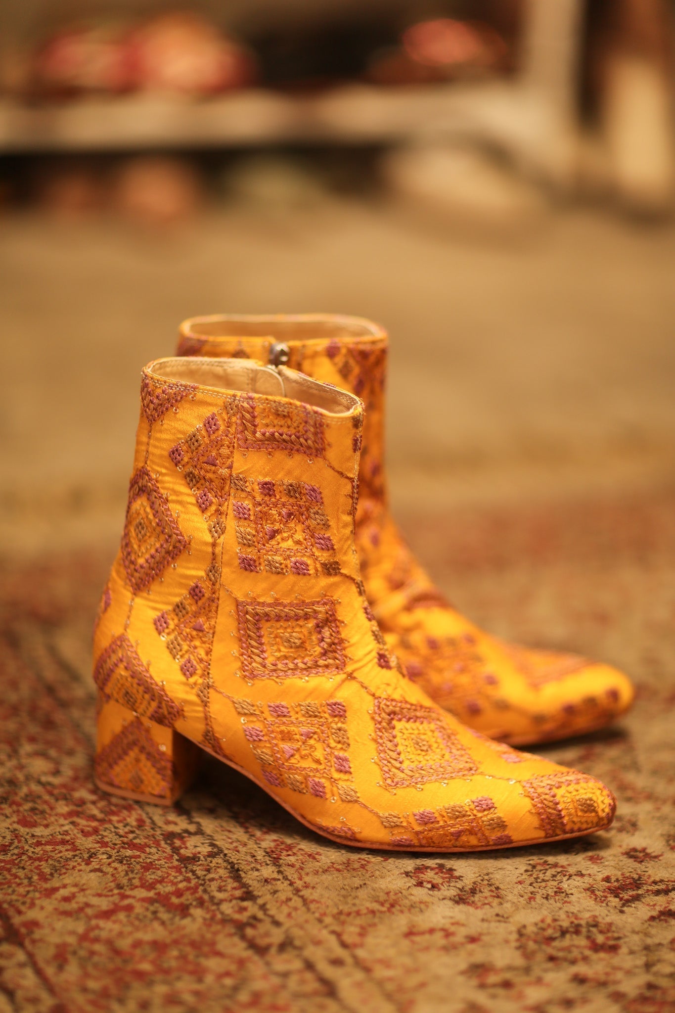 SILK EMBROIDERED BOOTS KINDRA - MOMO STUDIO BERLIN - Berlin Concept Store - sustainable & ethical fashion
