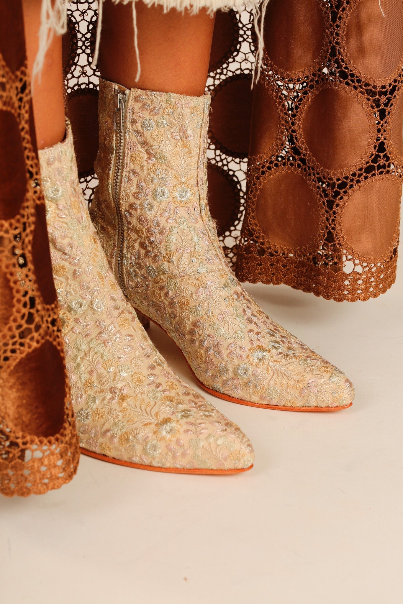 SILK EMBROIDERED BOOTS LYDIE - MOMO STUDIO BERLIN - Berlin Concept Store - sustainable & ethical fashion