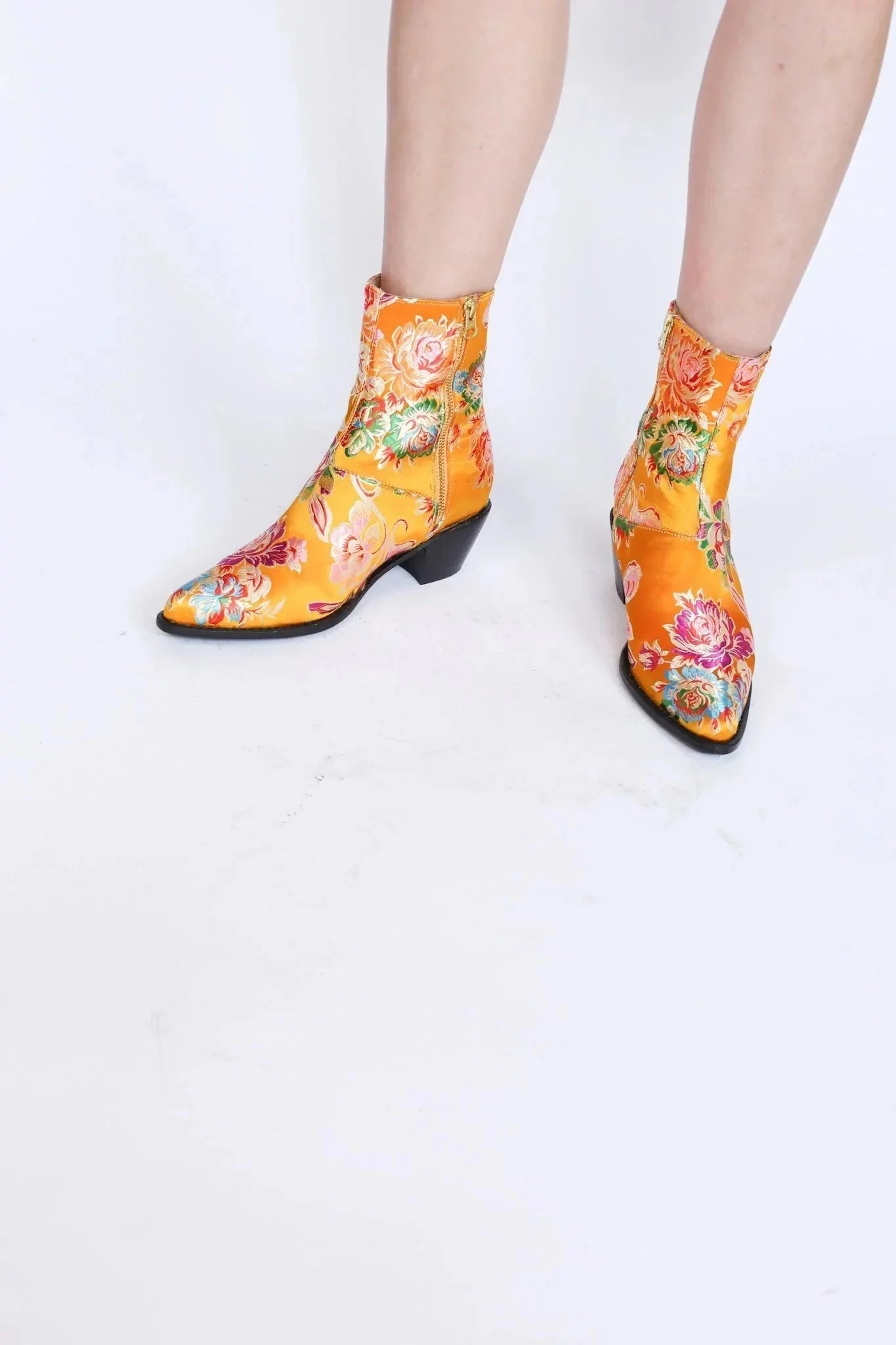 SILK FABRIC ANKLE BOOTS TIJANA - MOMO STUDIO BERLIN - Berlin Concept Store - sustainable & ethical fashion