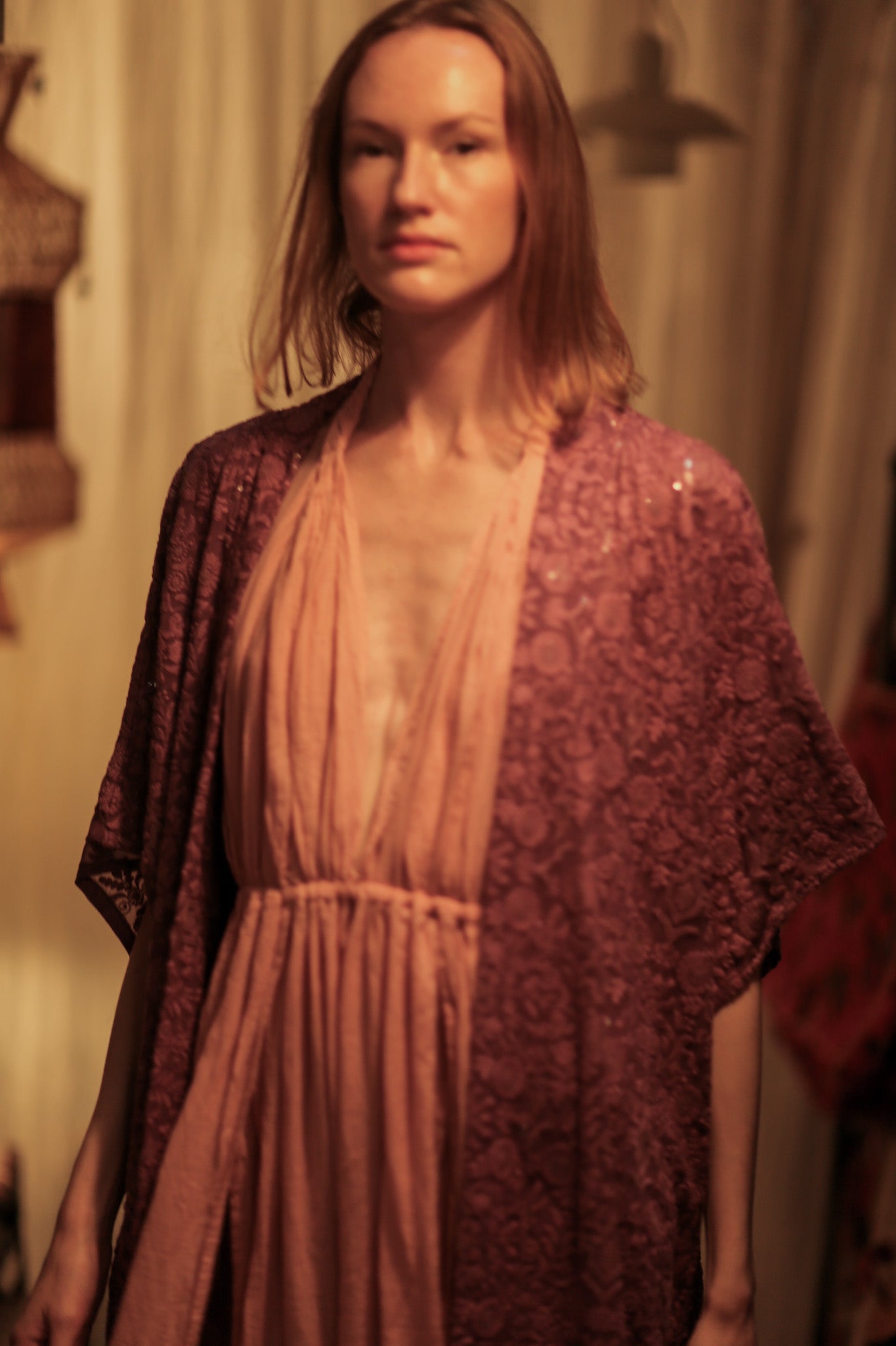SILK FLORINE LITTLE FLOWERS EMBROIDERED KIMONO - MOMO STUDIO BERLIN - Berlin Concept Store - sustainable & ethical fashion
