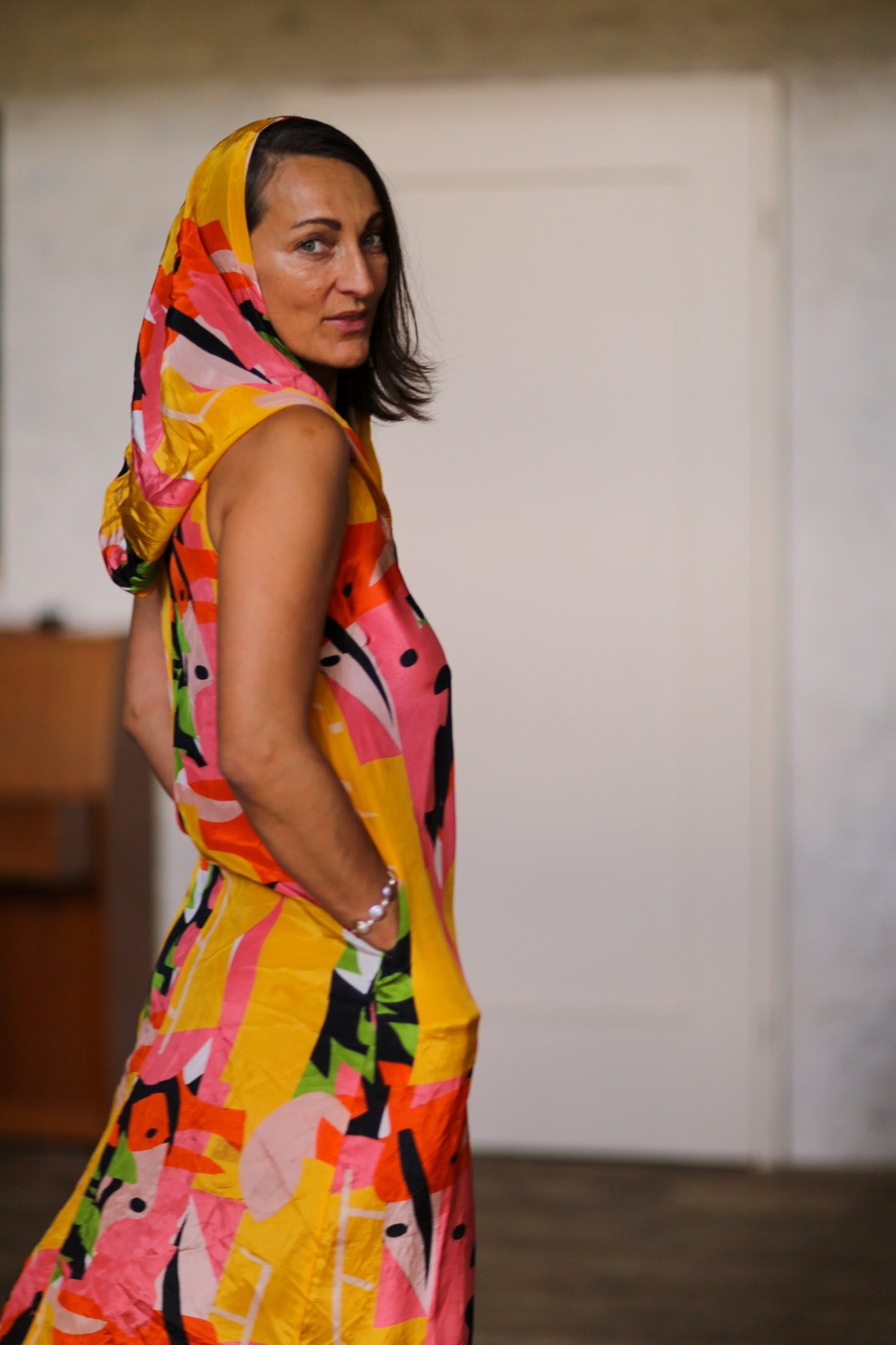 SILK HOODIE DRESS DILLA - MOMO STUDIO BERLIN - Berlin Concept Store - sustainable & ethical fashion