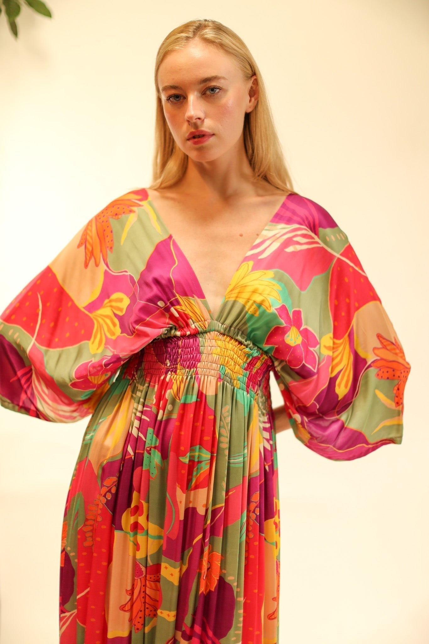 SILK KAFTAN DRESS HILLARY - MOMO STUDIO BERLIN - Berlin Concept Store - sustainable & ethical fashion