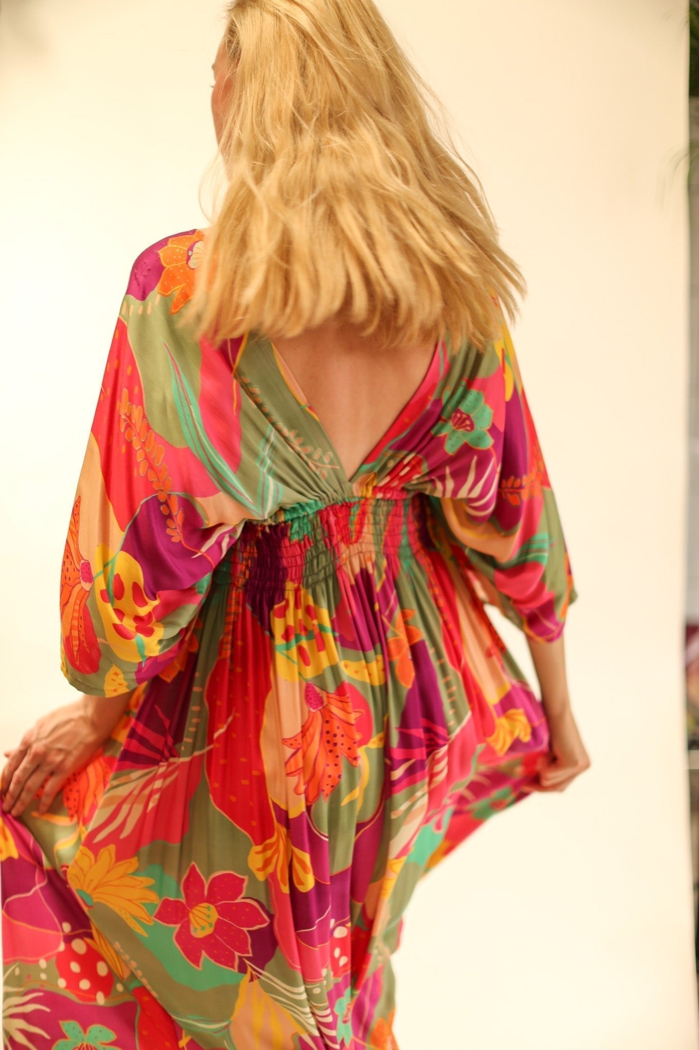 SILK KAFTAN DRESS HILLARY - MOMO STUDIO BERLIN - Berlin Concept Store - sustainable & ethical fashion