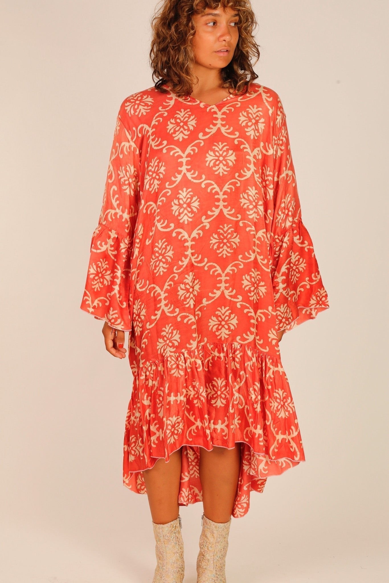 SILK KAFTAN DRESS JOAN - MOMO STUDIO BERLIN - Berlin Concept Store - sustainable & ethical fashion