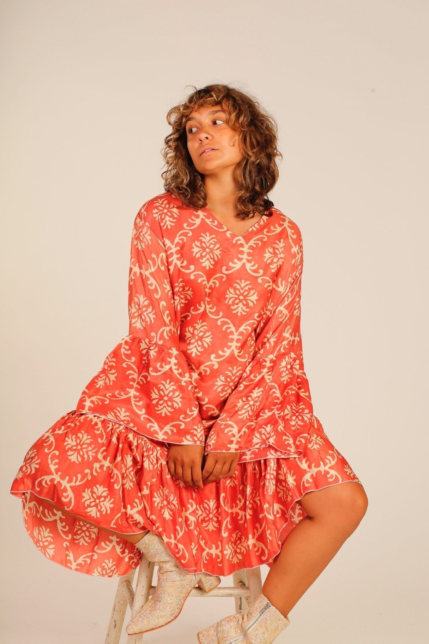 SILK KAFTAN DRESS JOAN - MOMO STUDIO BERLIN - Berlin Concept Store - sustainable & ethical fashion