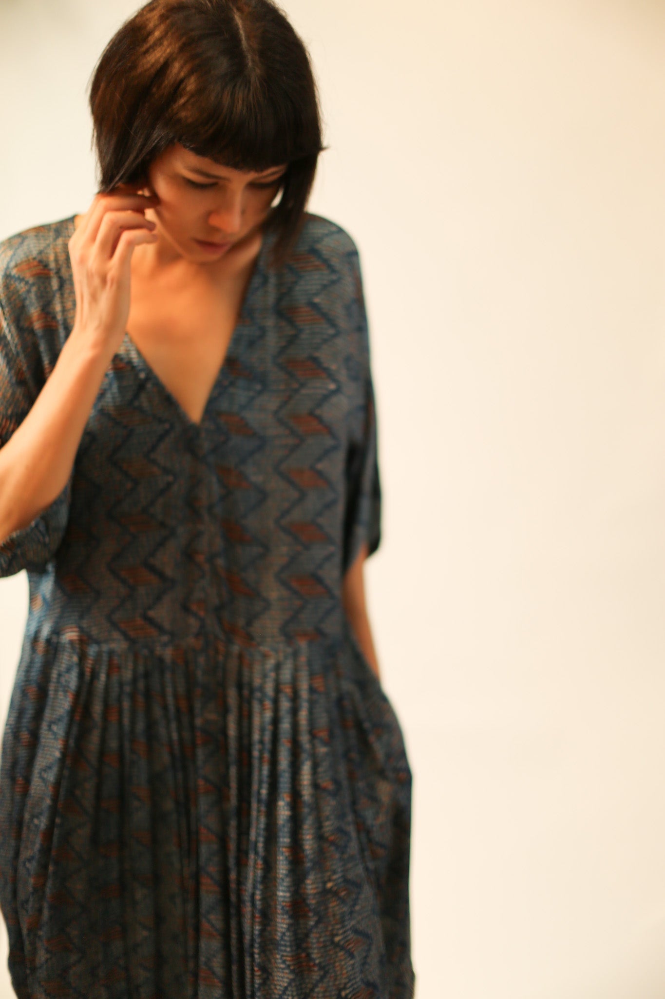 SILK KAFTAN DRESS LIA - MOMO STUDIO BERLIN - Berlin Concept Store - sustainable & ethical fashion