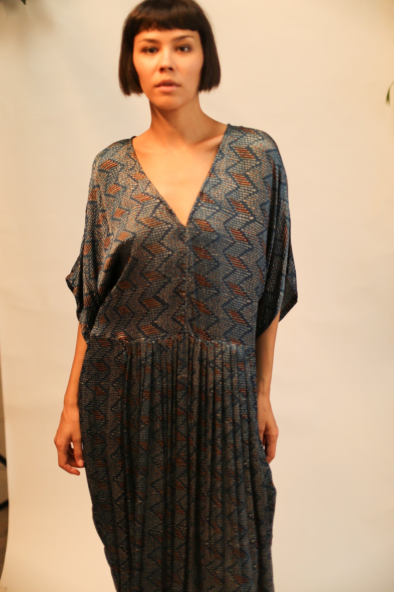 SILK KAFTAN DRESS LIA - MOMO STUDIO BERLIN - Berlin Concept Store - sustainable & ethical fashion