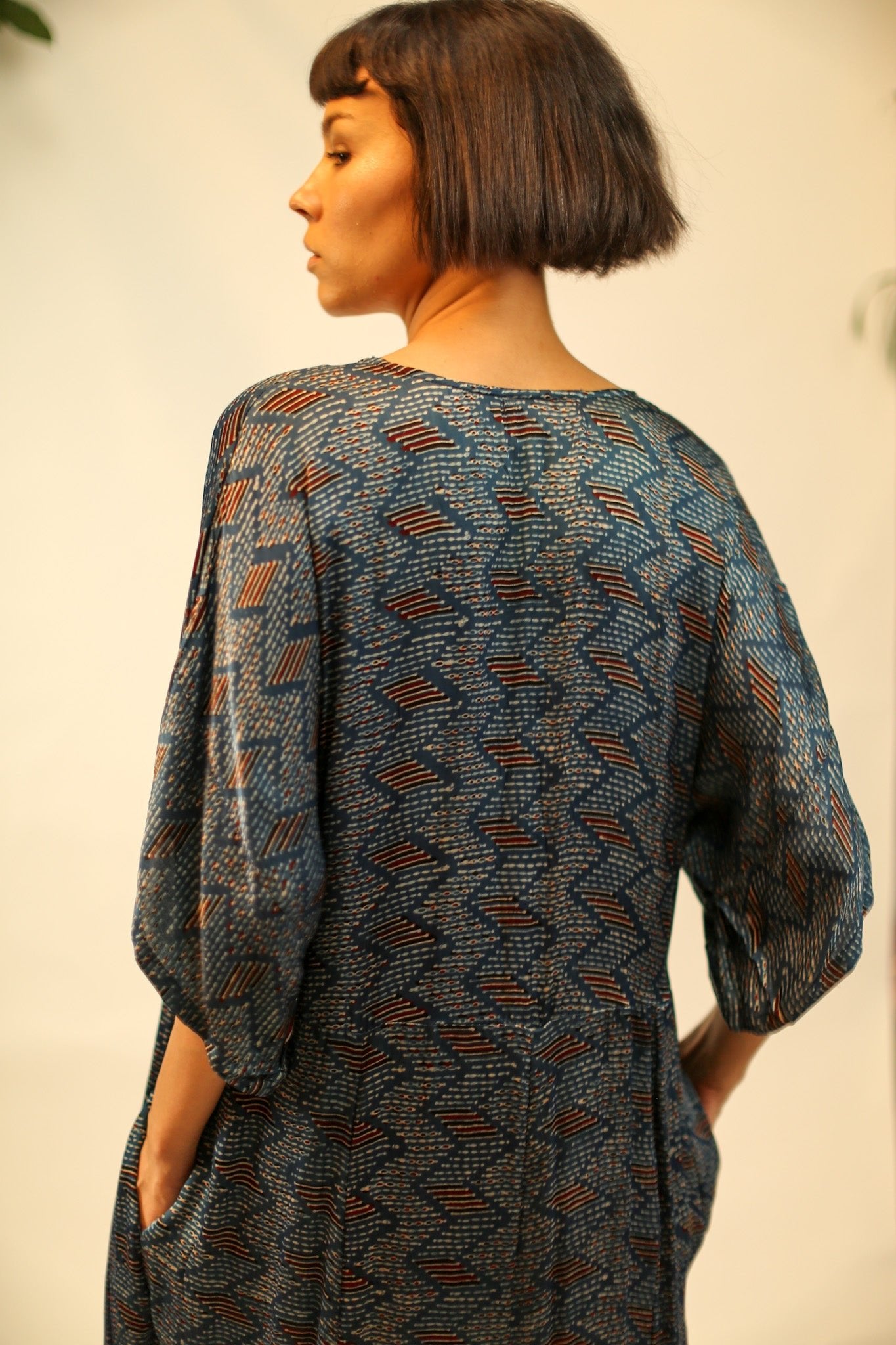 SILK KAFTAN DRESS LIA - MOMO STUDIO BERLIN - Berlin Concept Store - sustainable & ethical fashion