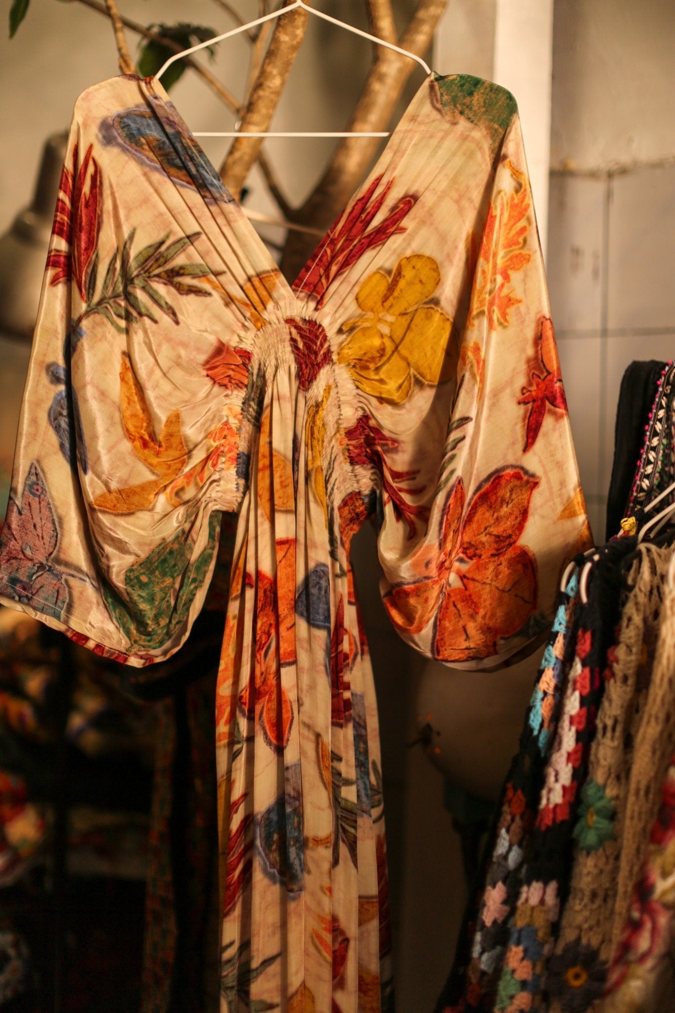 SILK KAFTAN DRESS PINA - MOMO STUDIO BERLIN - Berlin Concept Store - sustainable & ethical fashion