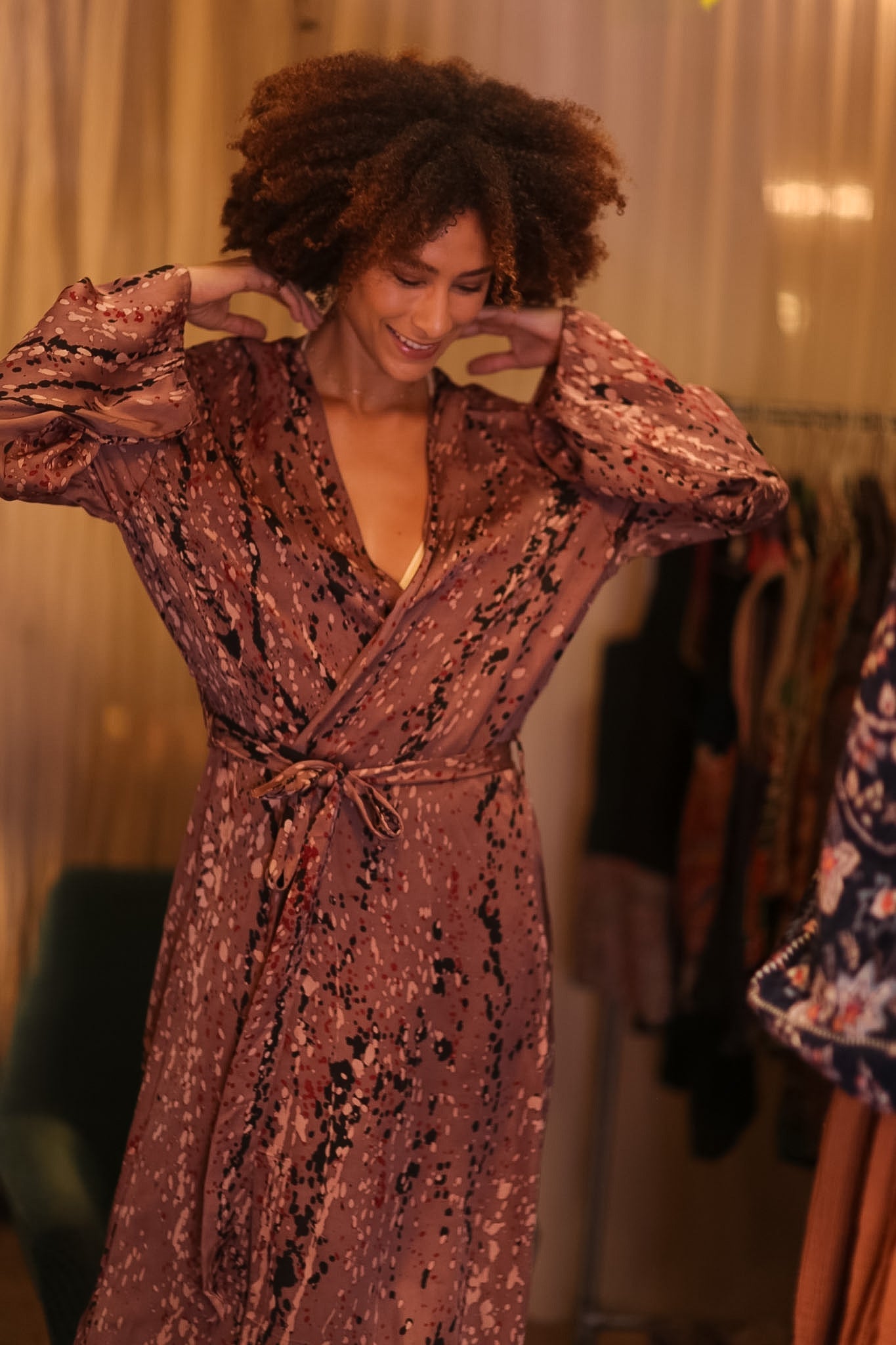 SILK KIMONO CONSTANCA CRYSTAL - MOMO STUDIO BERLIN - Berlin Concept Store - sustainable & ethical fashion