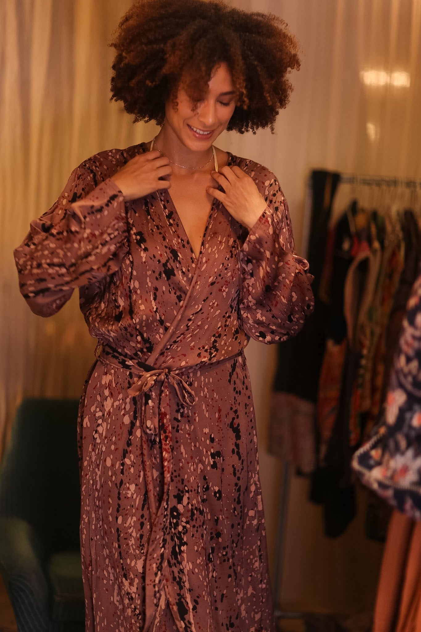SILK KIMONO CONSTANCA CRYSTAL - MOMO STUDIO BERLIN - Berlin Concept Store - sustainable & ethical fashion