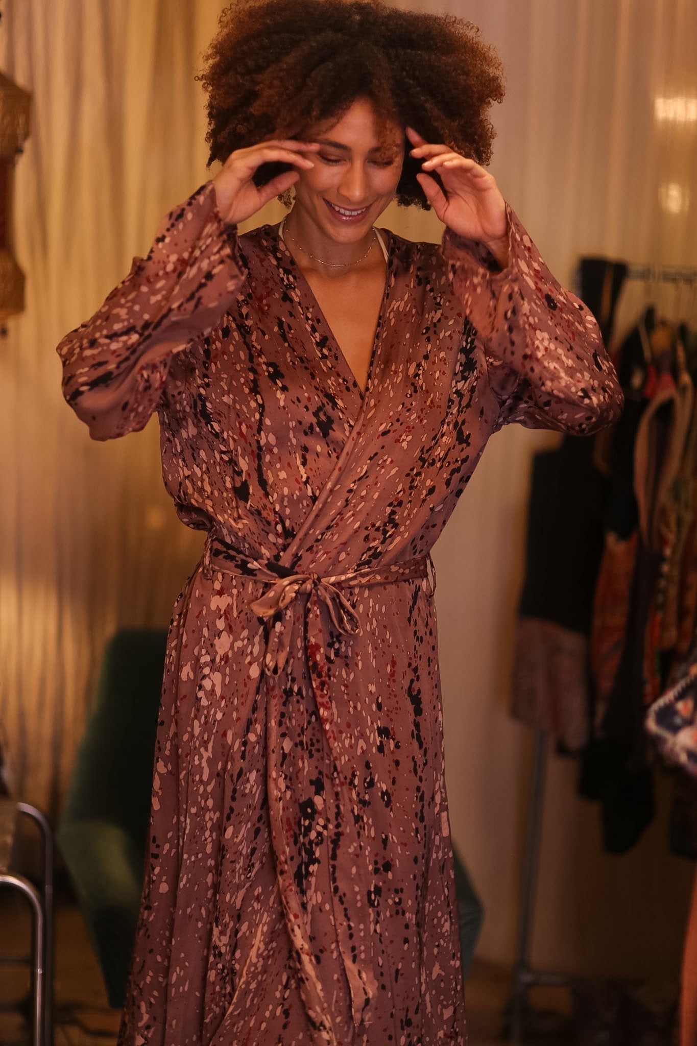 SILK KIMONO CONSTANCA CRYSTAL - MOMO STUDIO BERLIN - Berlin Concept Store - sustainable & ethical fashion