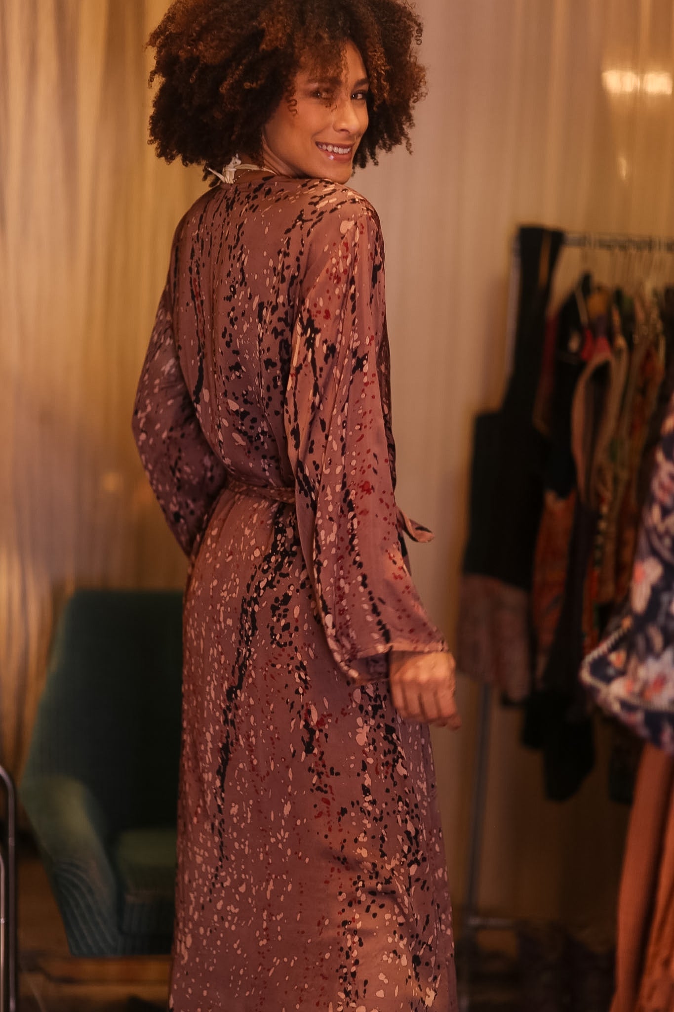 SILK KIMONO CONSTANCA CRYSTAL - MOMO STUDIO BERLIN - Berlin Concept Store - sustainable & ethical fashion